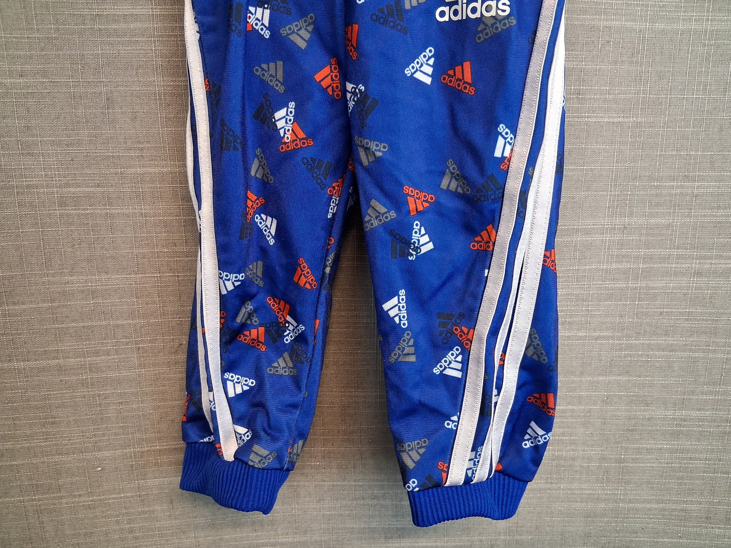 Adidas Boys Blue Joggers Age 6-9 Months