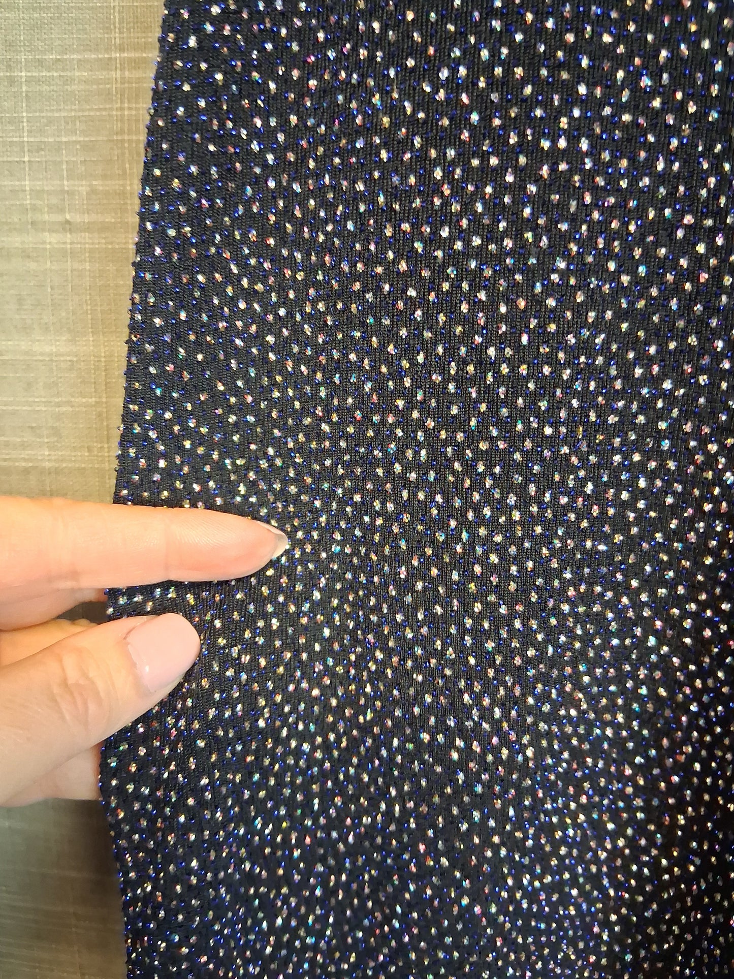 Primark Cold Shoulder Navy Sparkly Dress Age 10-11 years