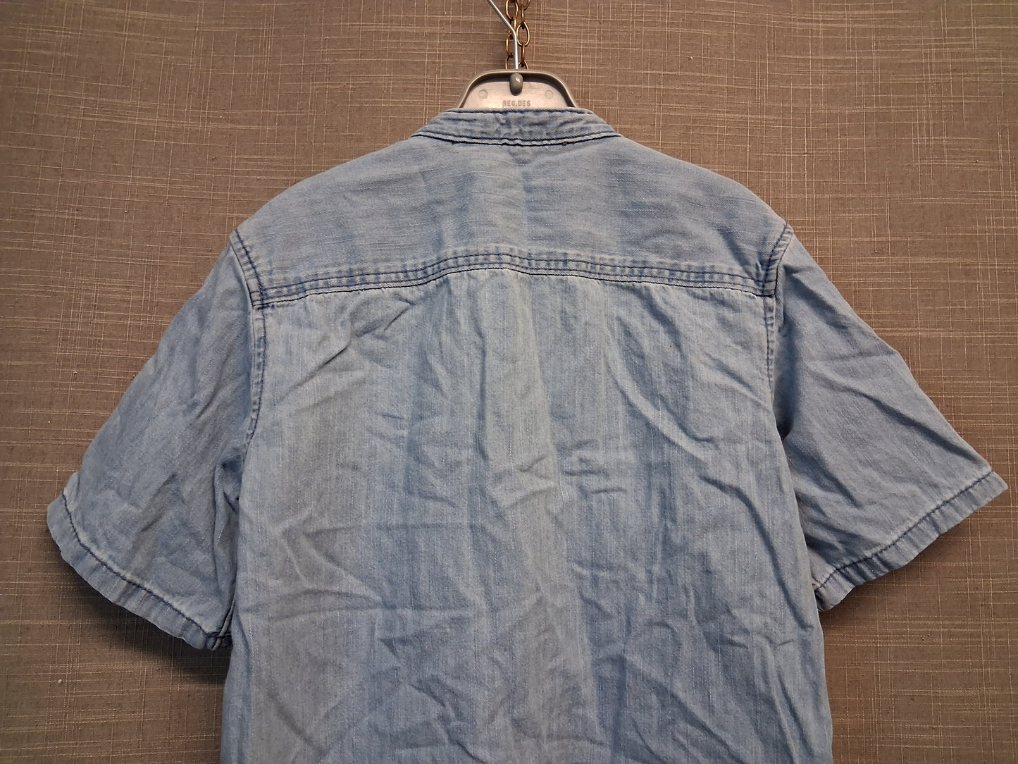 H&M Boys Blue Denim Short Sleeve Age 5-6 Years