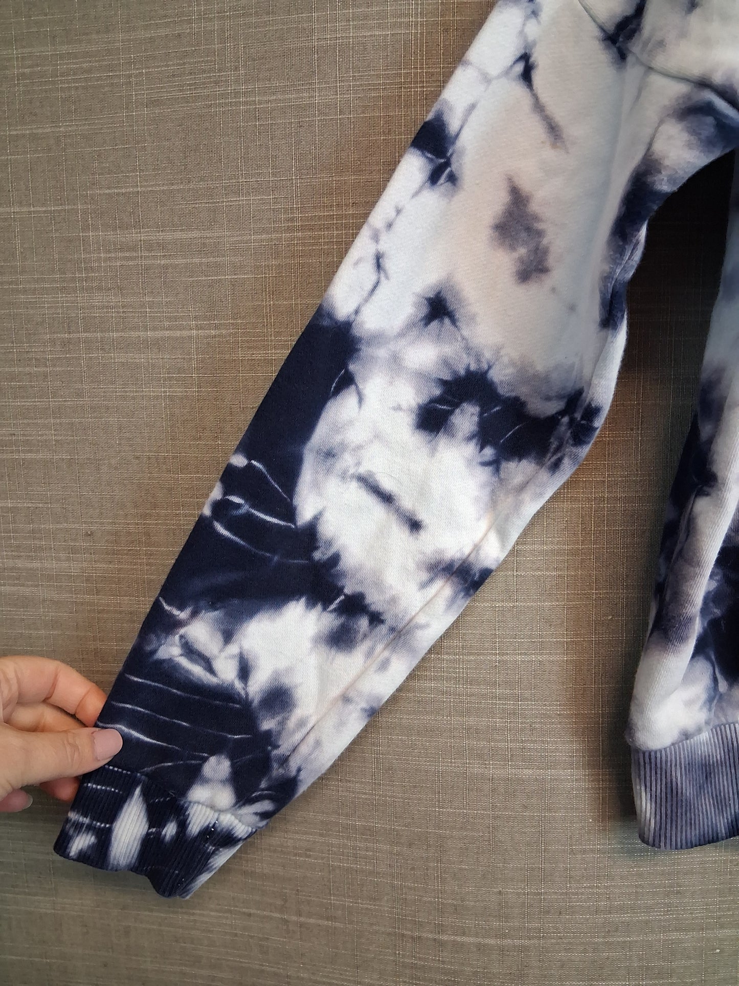 George Boys Black White Tie Dye Sweater Age 9-10 Years