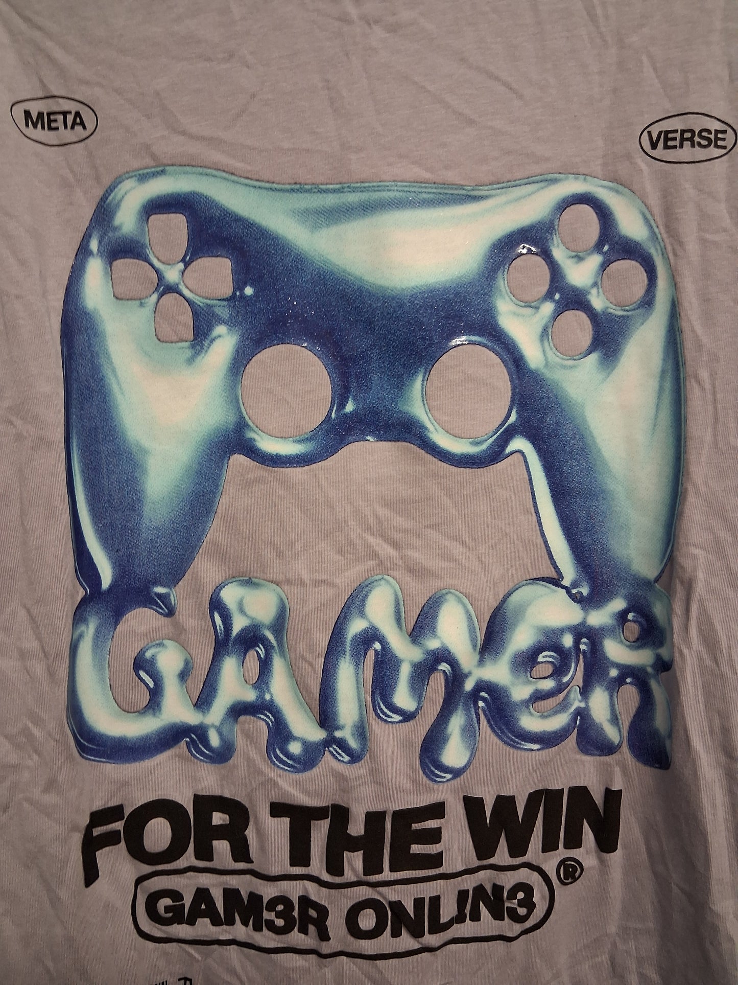 George Boys Lilac Gaming Theme T-Shirt Short Sleeve Age 12-13 Years New