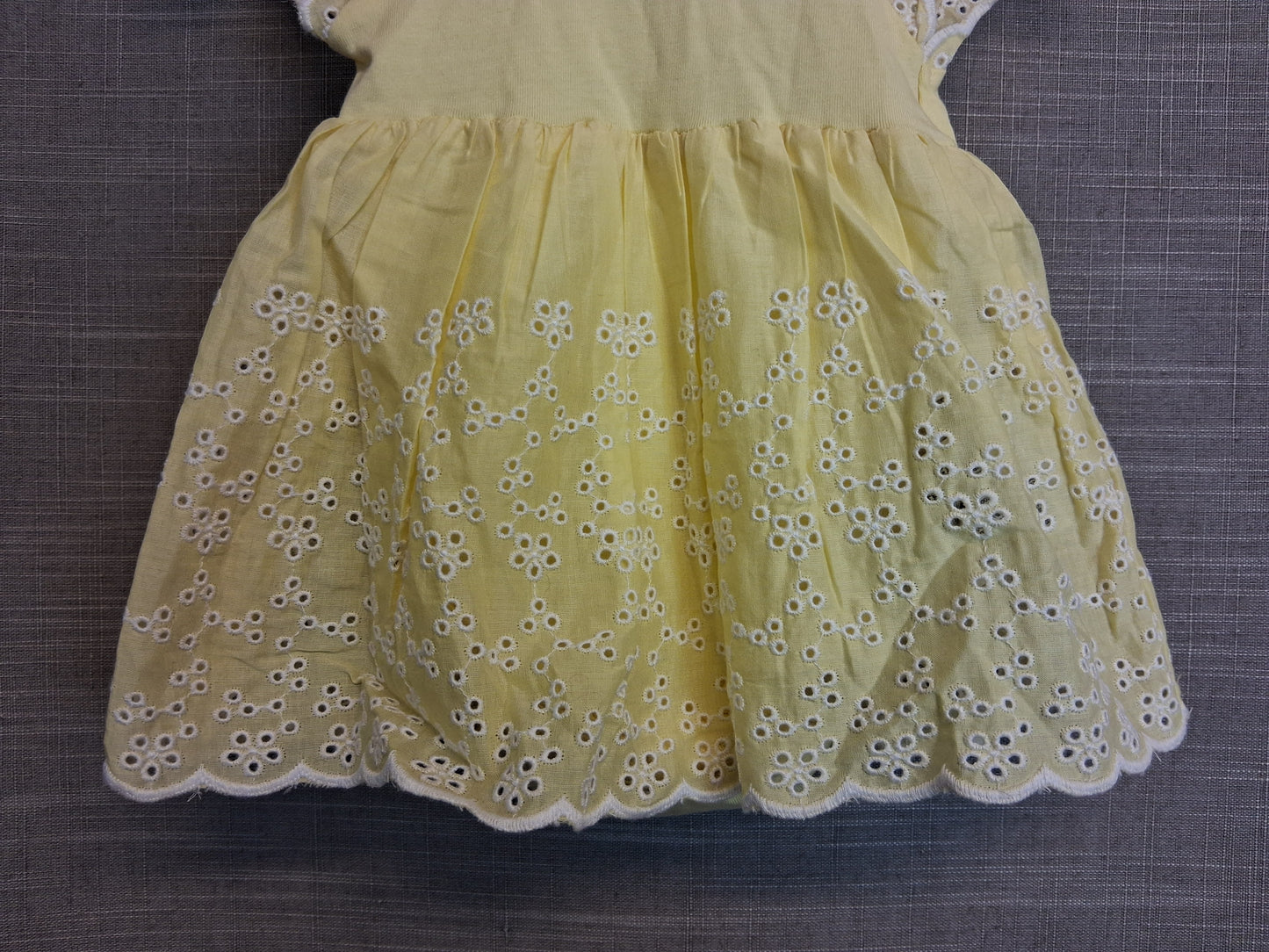 H&M Yellow Dress with Built in Vest Age Newborn