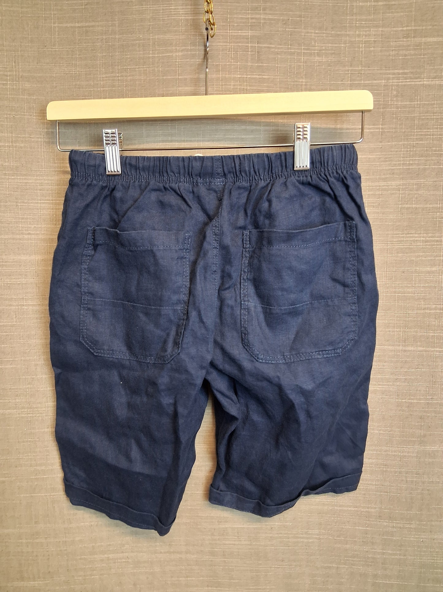 Next Boys 100% Linen Blue Shorts Age 11 Years