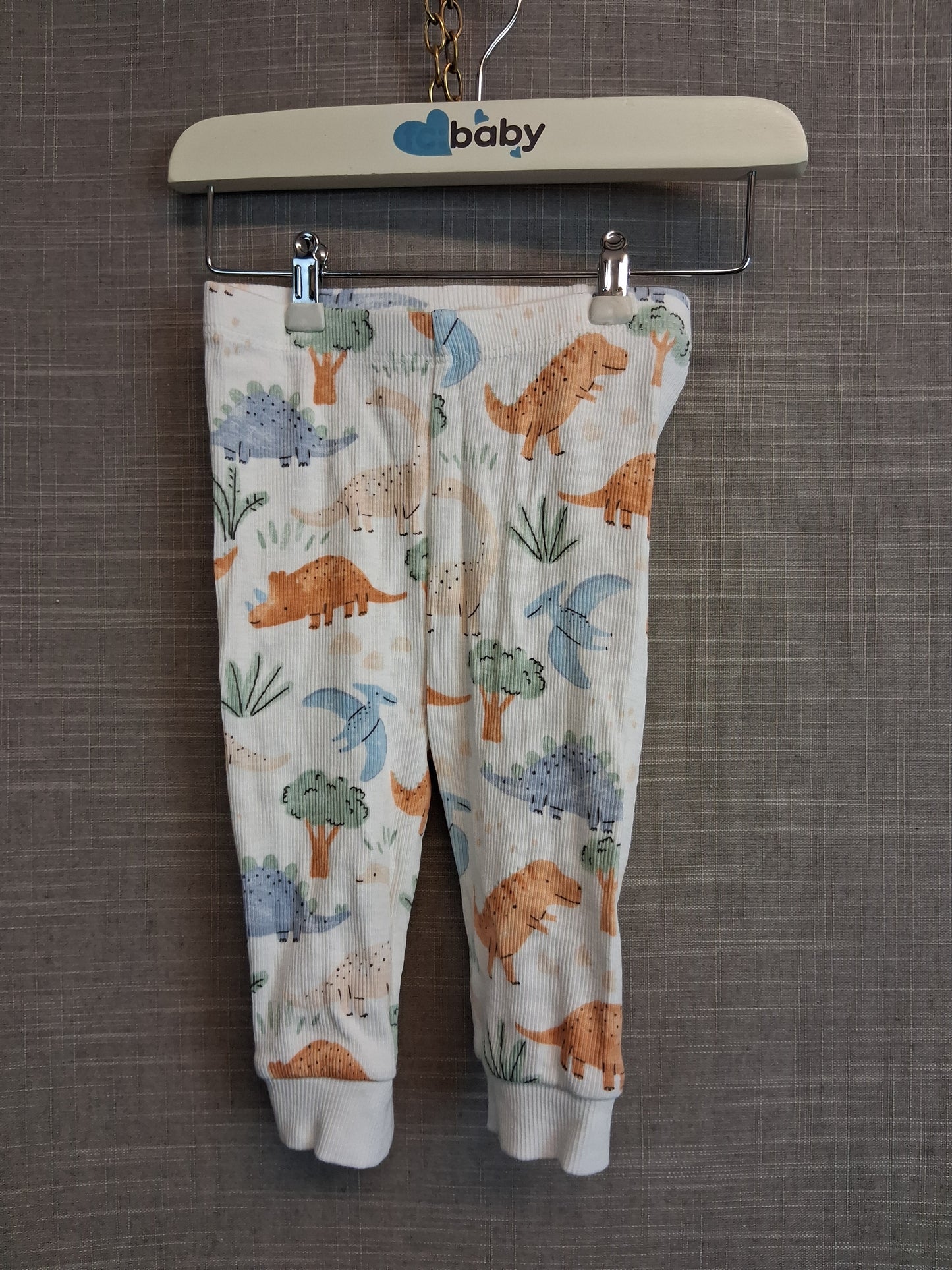 TU Boys Dinosaur Theme Joggers Age 3-6 Months Multicolour