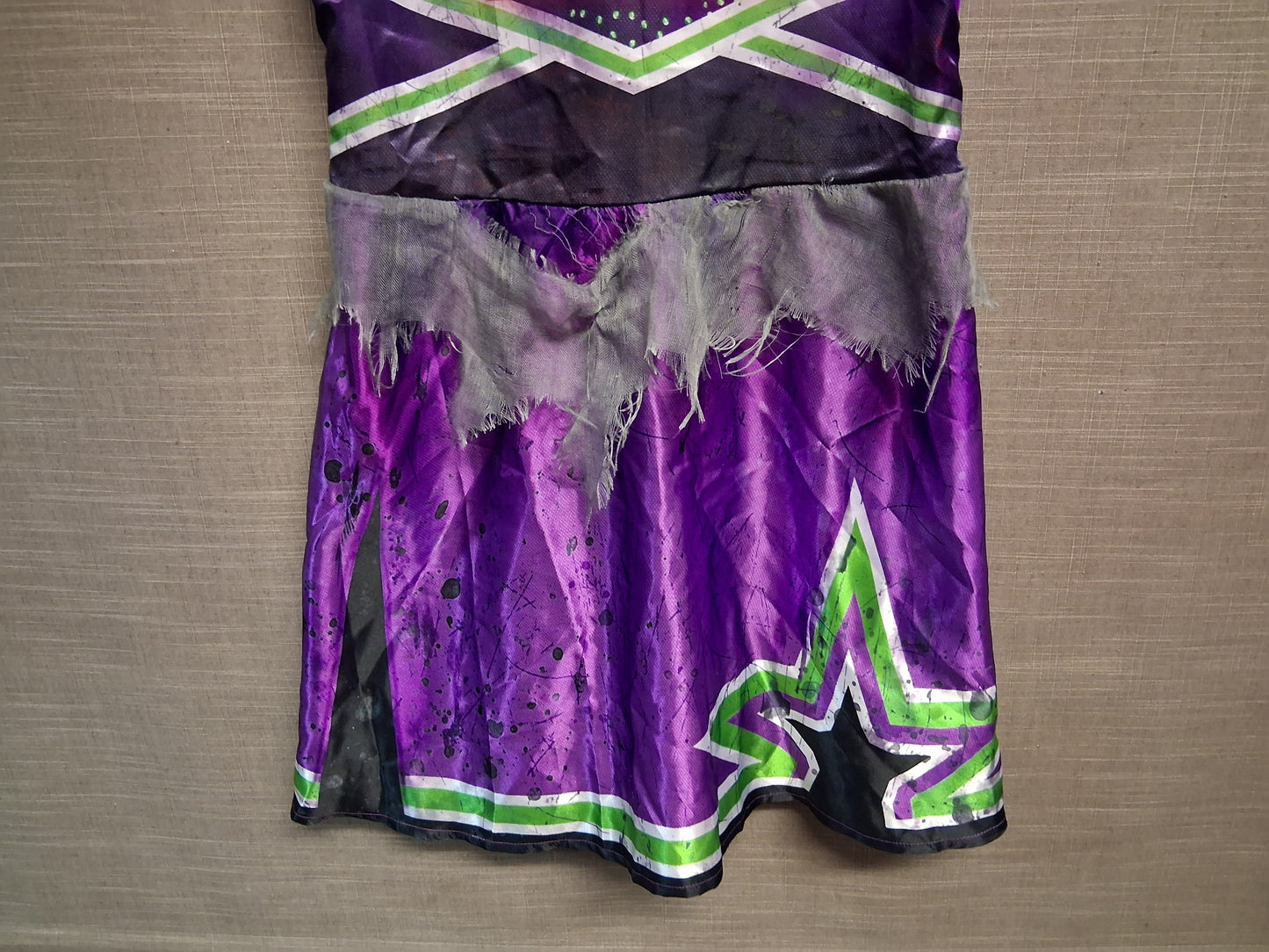 Wilko Halloween Zombie Cheerleader Costume Purple Age 11-12 Years