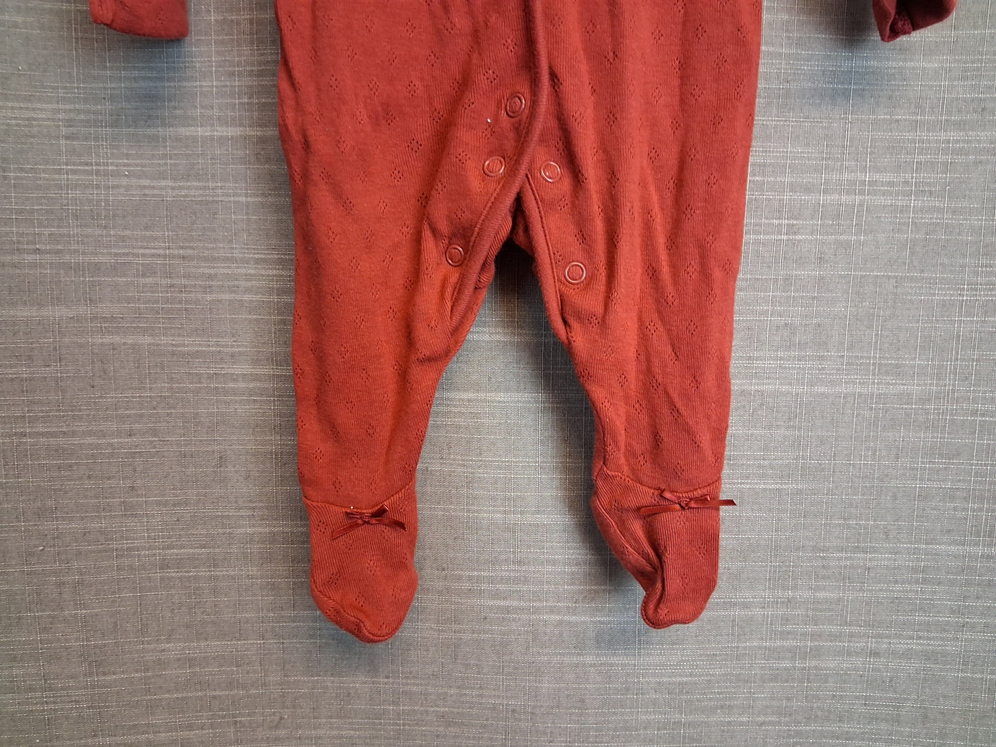 George Girls Red Sleepsuit Age Tiny Baby