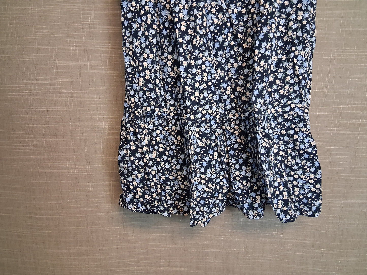 Primark Girls Blue Floral Sleeveless Dress Age 10-11 Years