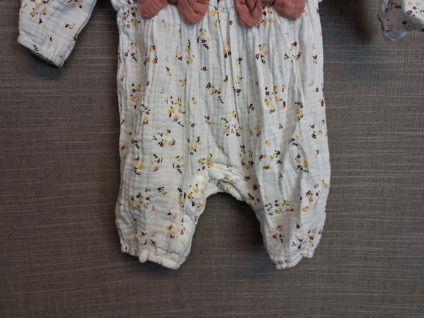 Shein Girls Romper White Floral Age Newborn