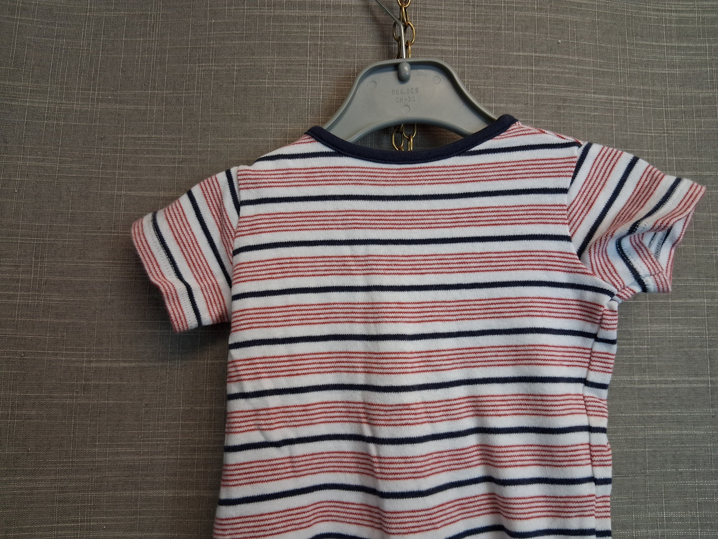 Matalan Boys Multicolour Stripe Jersey Romper Age Newborn