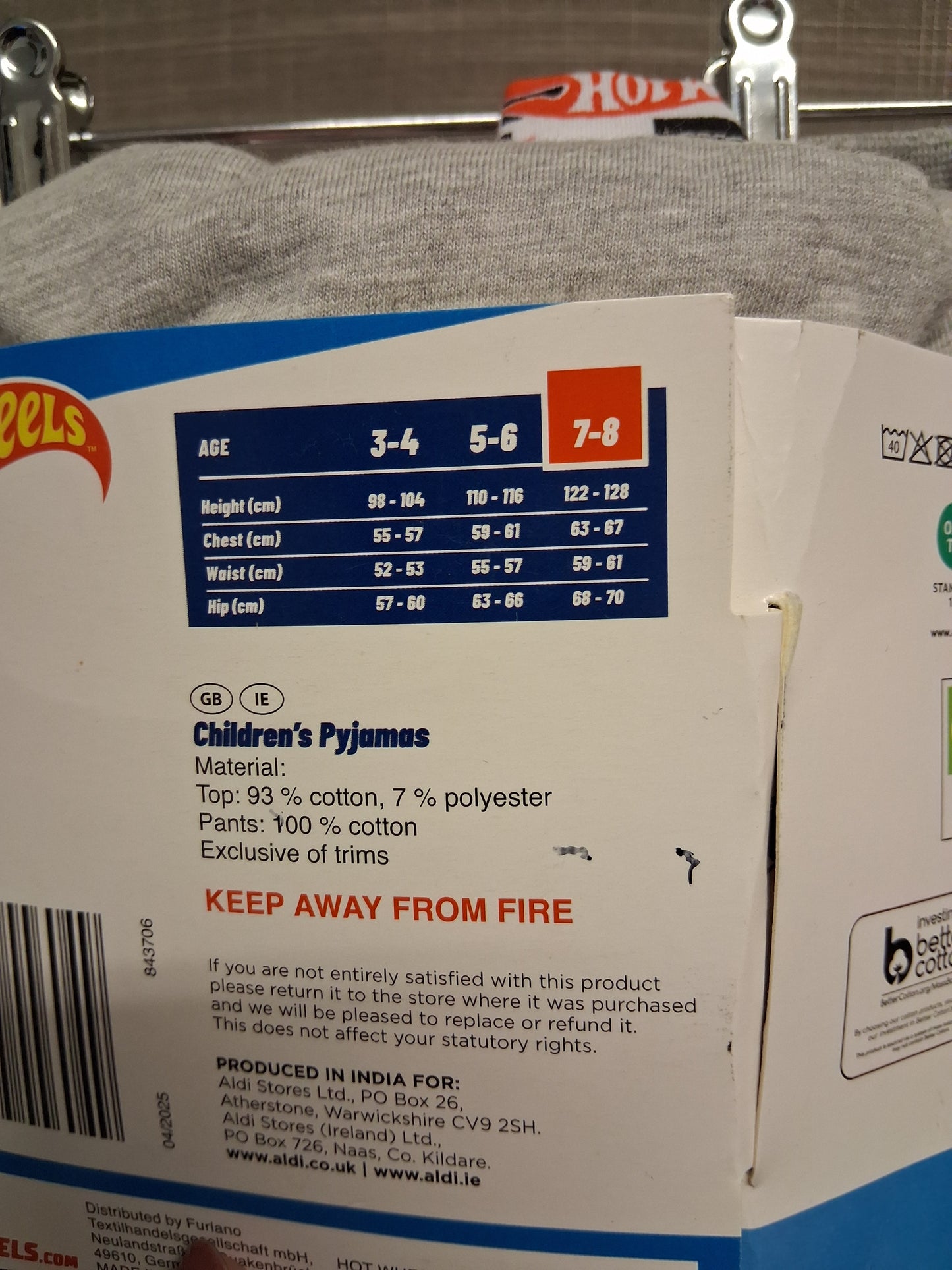 Hot Wheels Boys Pyjamas PJ Shorts Set Grey Multicolour Age 7-8 Years Brand New