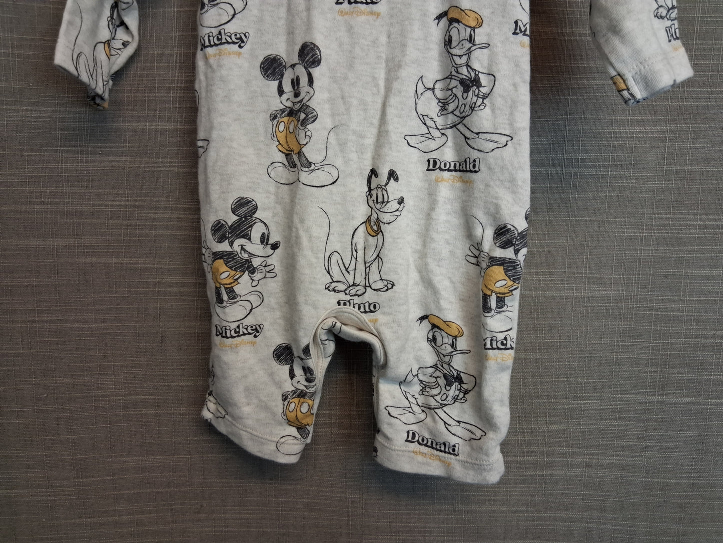 Disney Boys Mickey Mouse Sleepsuit Romper Age 3-6 Months
