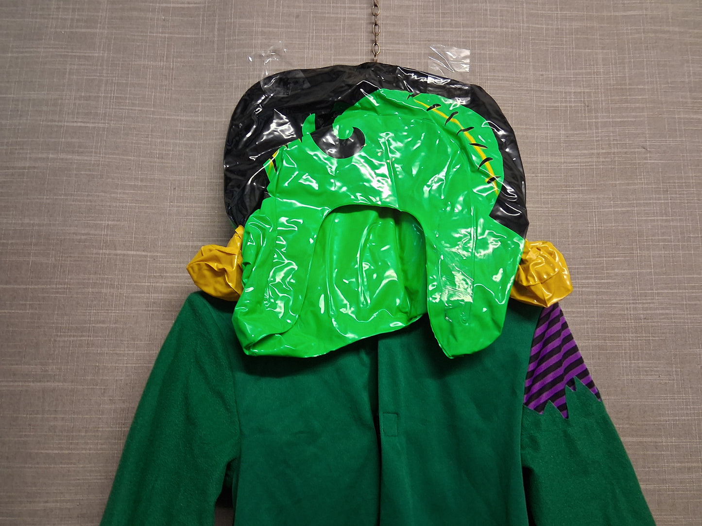 George Halloween Frankenstein Fancy Dress Outfit Inflatable Head Piece Age 3-4 Years