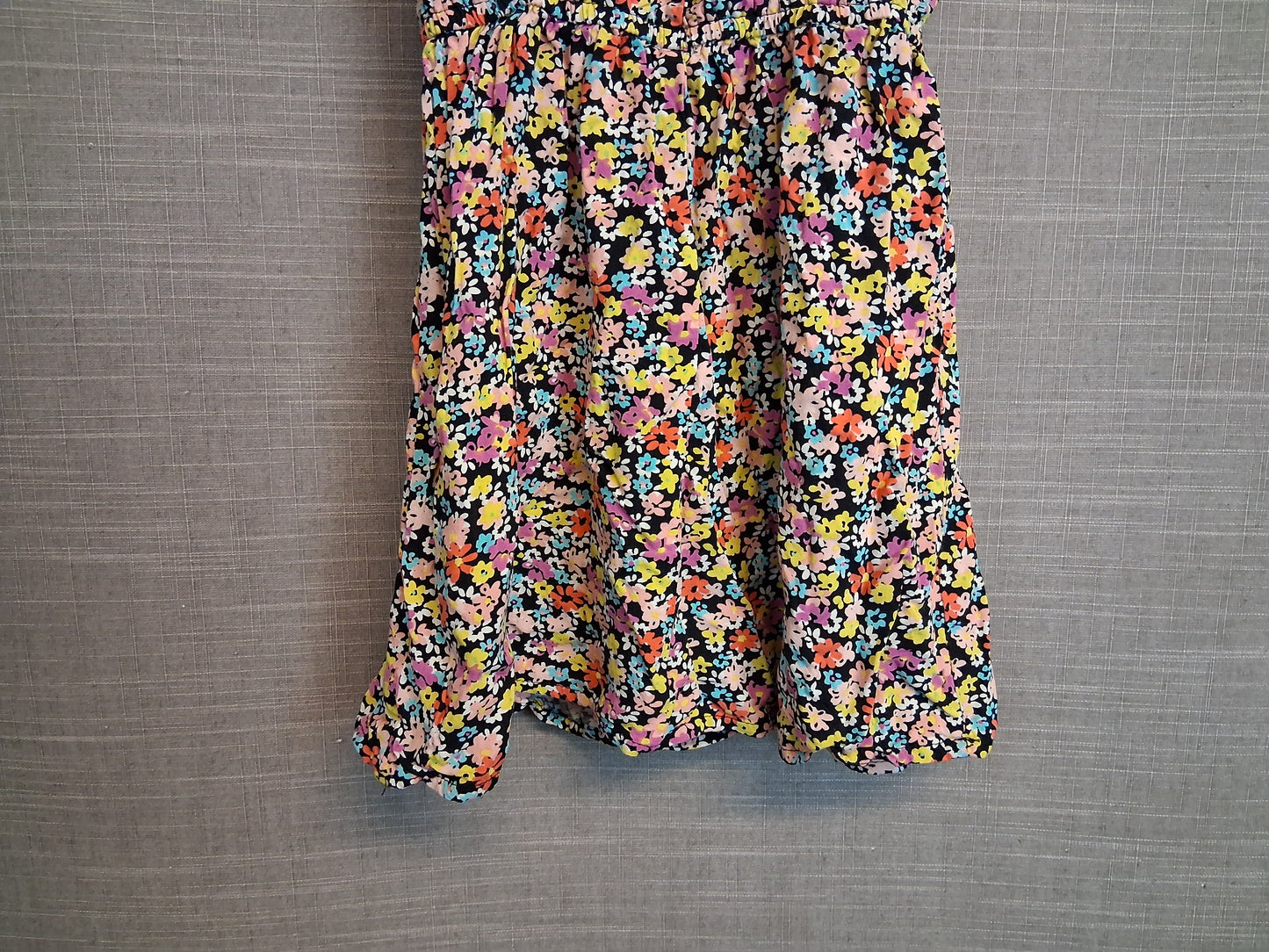 Primark Girls Multicolour Floral Off the Shoulder Dress Age 7-8 Years