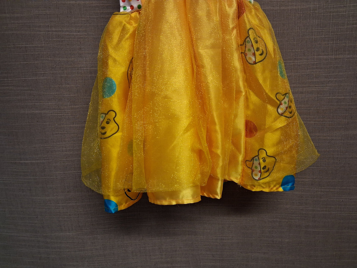 George Girls "Pudsey" Children in Need Yellow Fancy Dress Costume Age 2-3 Years