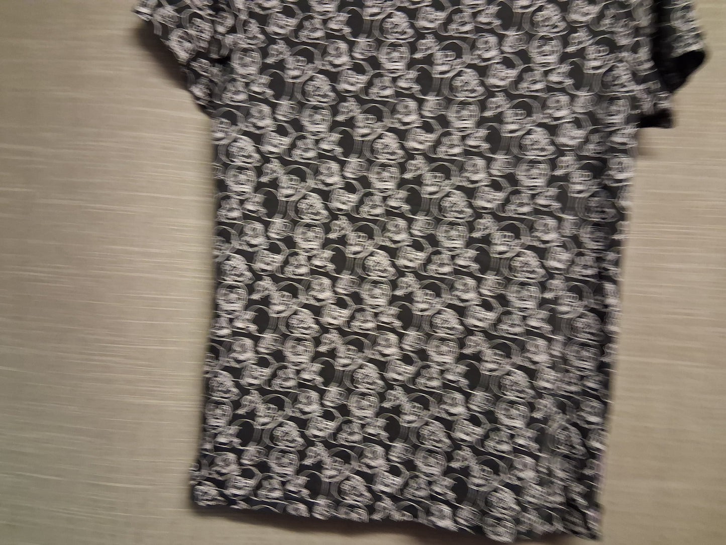 TU Black Grey Skull Print Short Sleeve T-Shirt Diamante Detail Age 13 Years