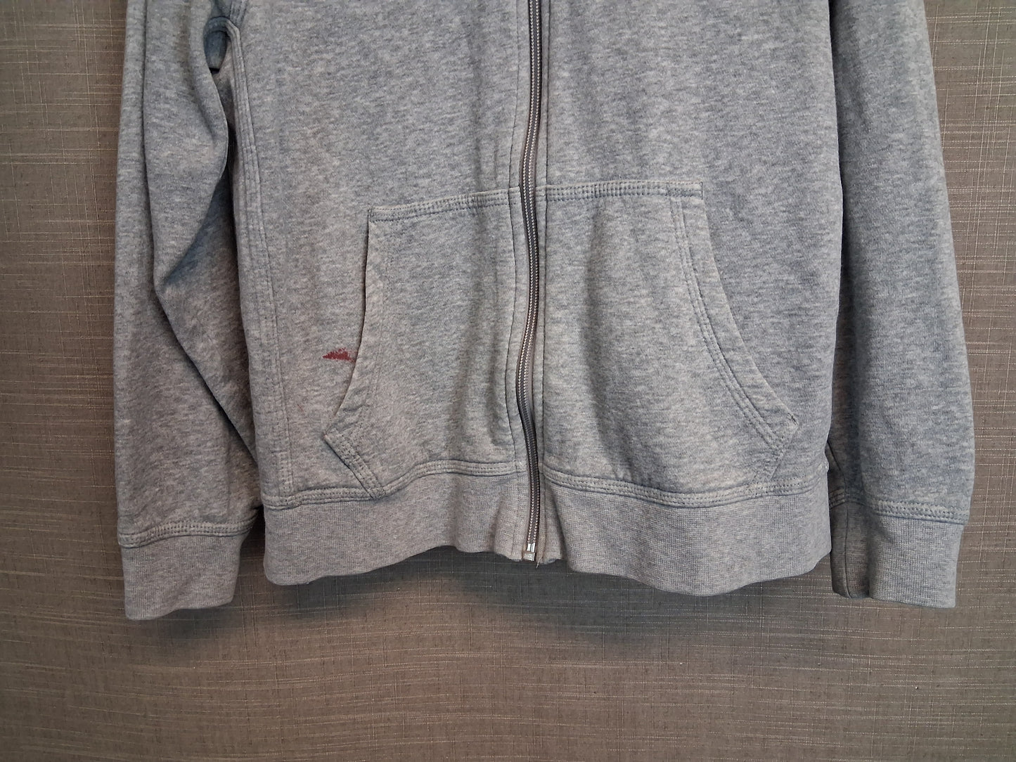 Nike Boys Full Zip Grey Jersey Hoodie Jacket Age 10-12 Years
