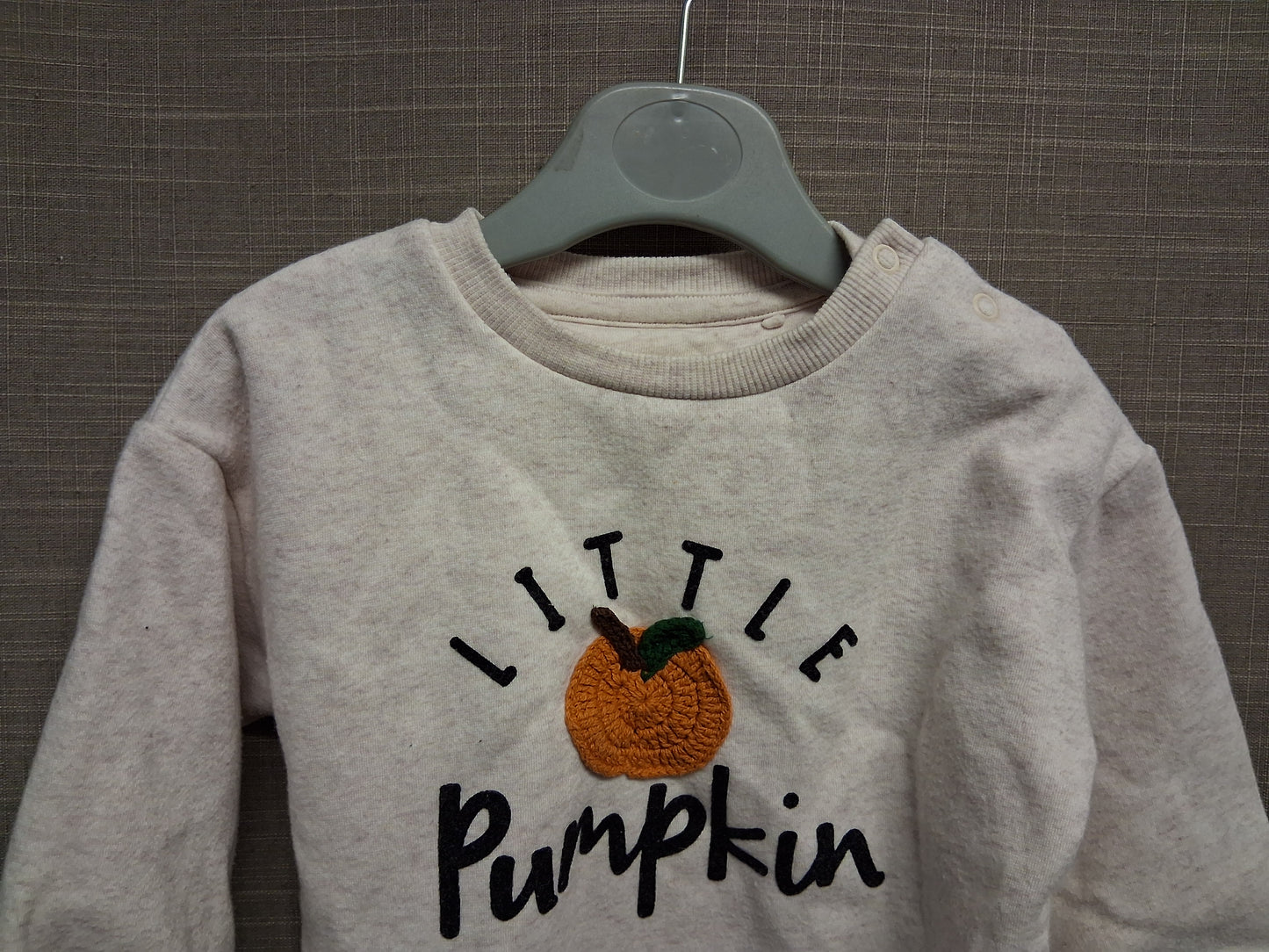 F&F Halloween Sweater 'Little Pumpkin' Age 12-18 Months