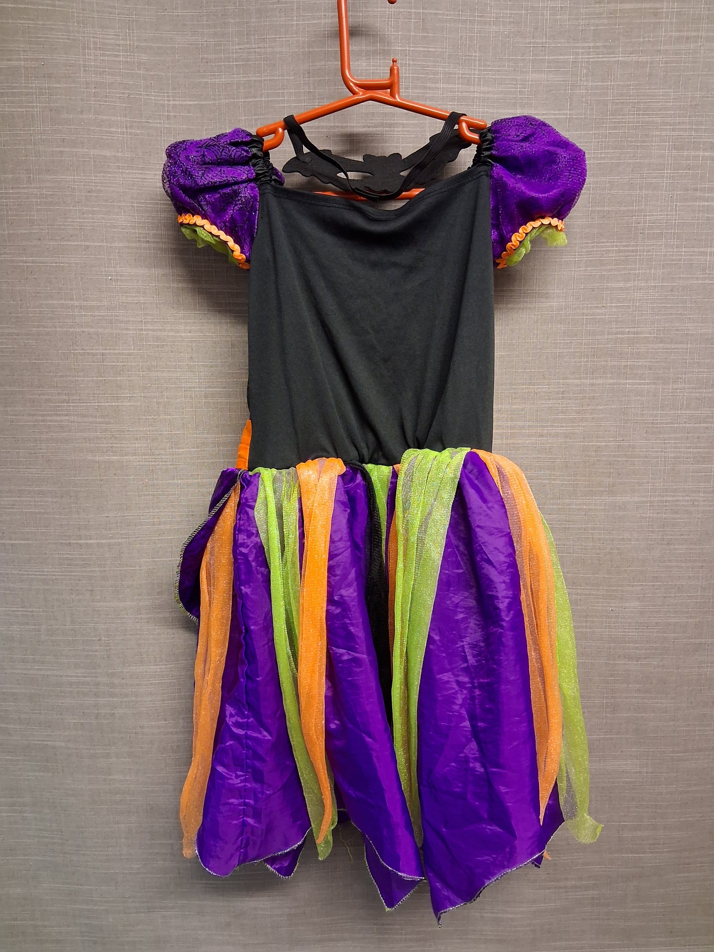 TU Girls Halloween Costume Witch Theme with Mask Age 7-8 Years