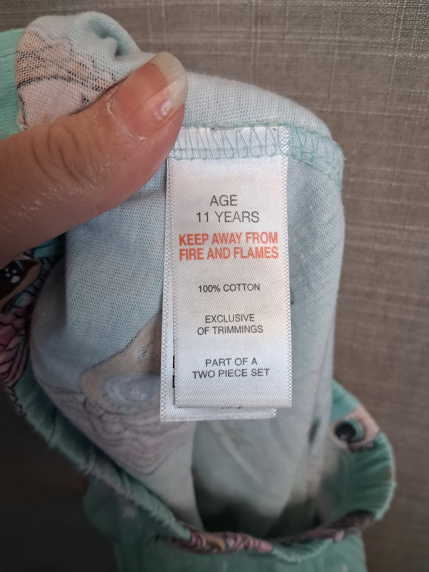 Matalan Girls LOL Pyjamas PJs Set Age 11-12 Years Blue