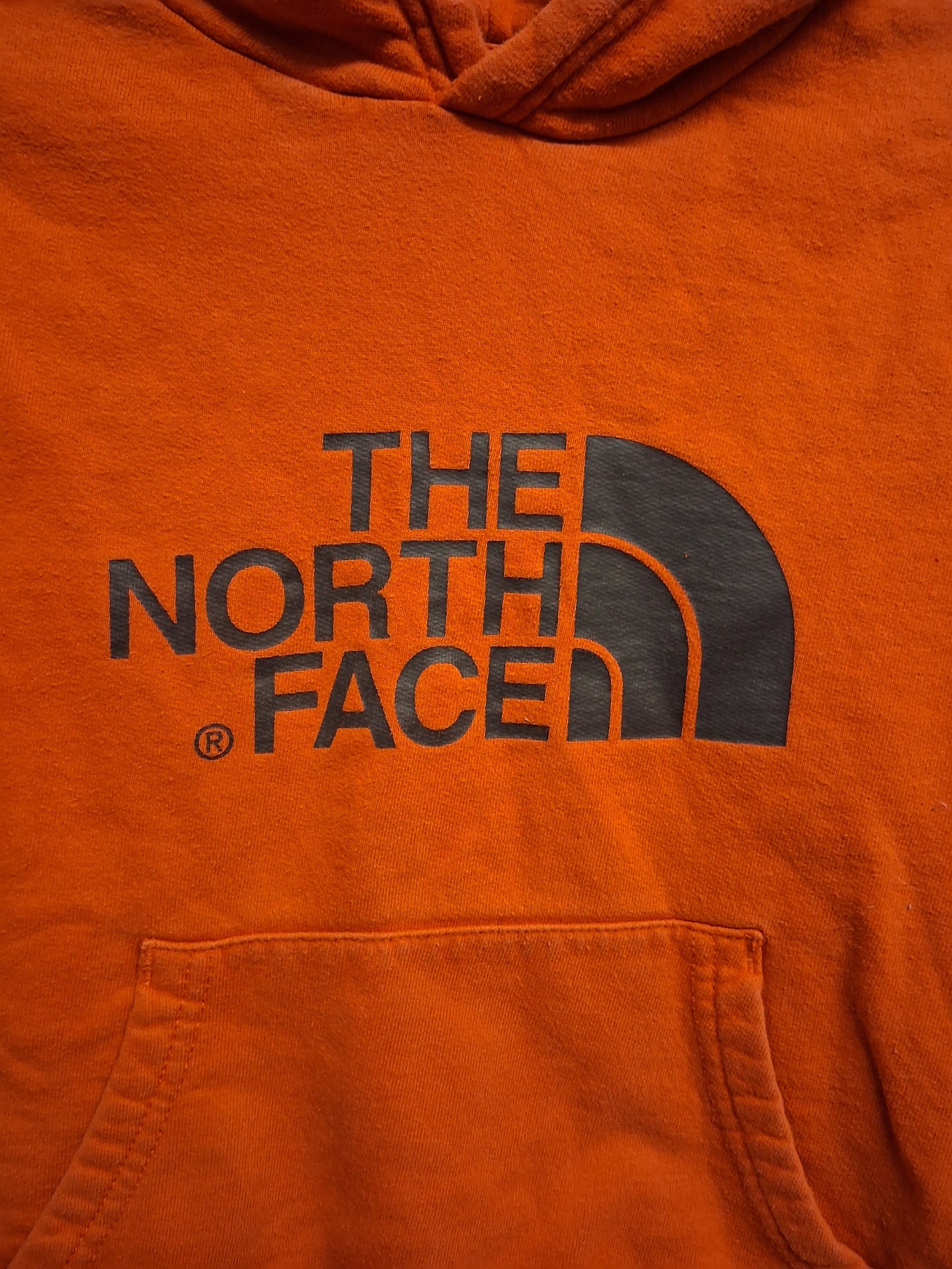 The North Face Hoodie Orange/Red Sweater Age 6-7 Years (S)