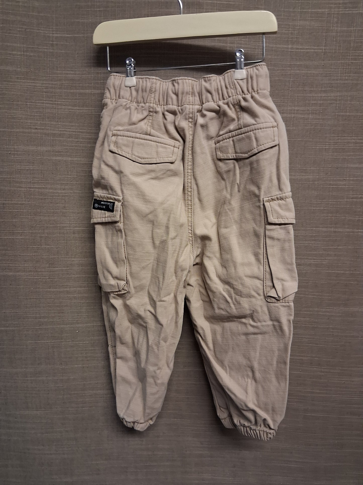 TU Boys Beige Cargo Trousers 100% Cotton Age 3 Years