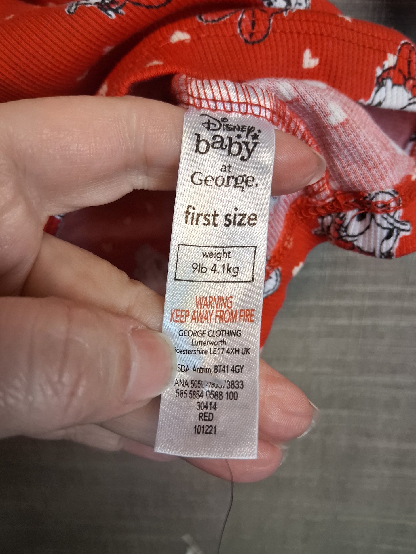 Disney Daisy Duck Jersey Dress Age First Size Red New