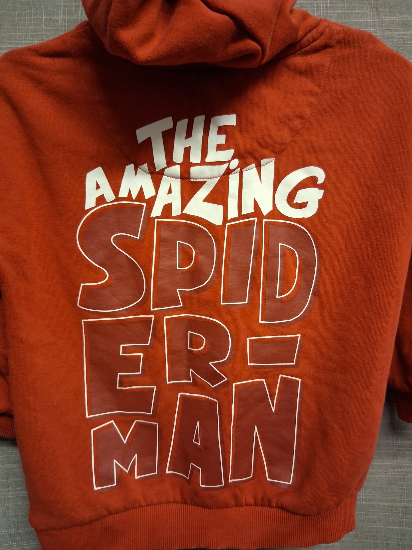 F&F Spiderman Red Hoodie Graphic Front & Back Jersey Age 3-4 Years