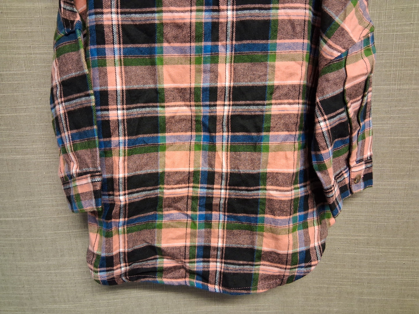 Next Girls Pink Check Shirt Dress Long Sleeve Age 3 Years New