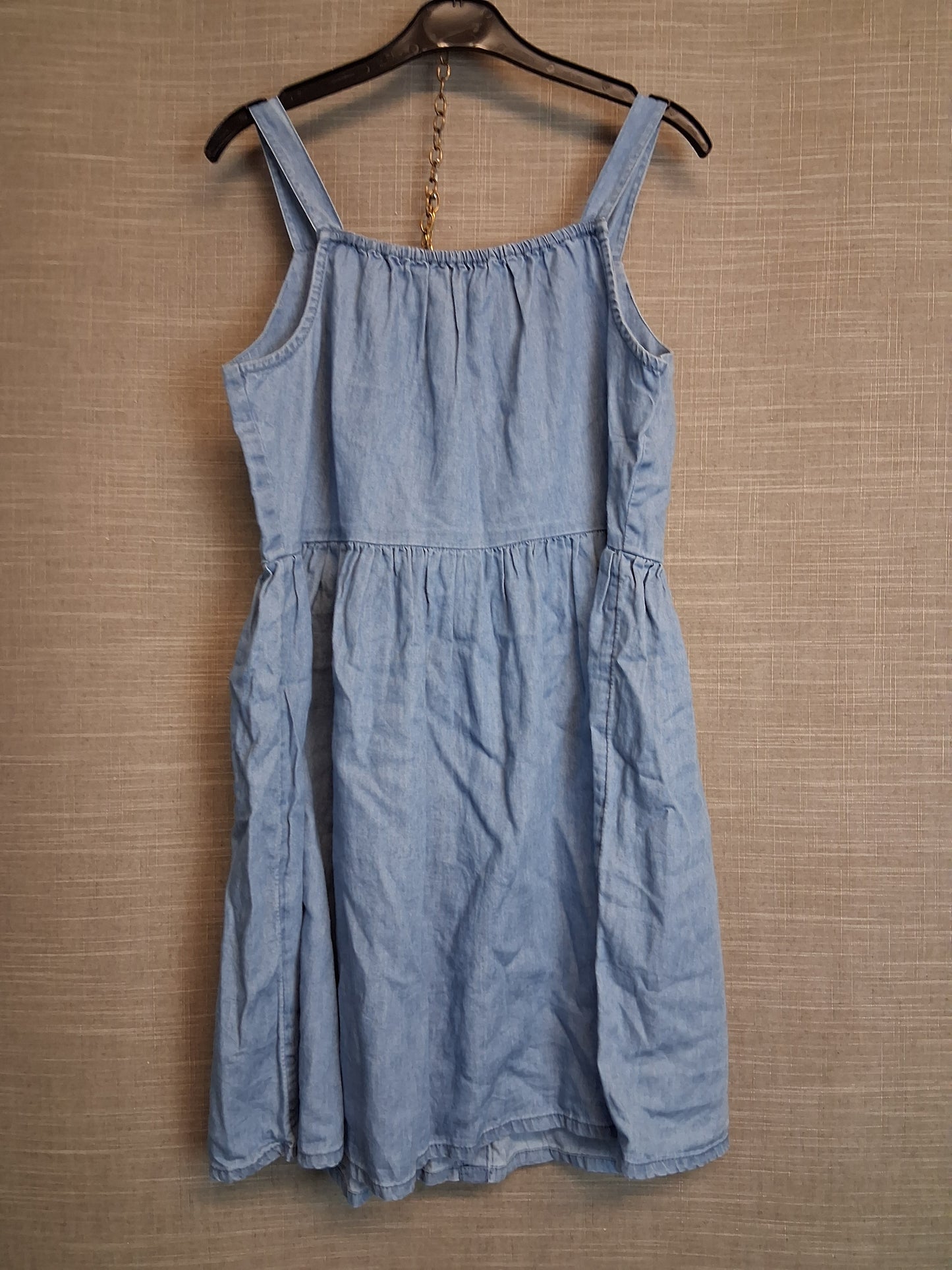 Next Girls Blue Sleeveless Denim Dress Age 11 Years