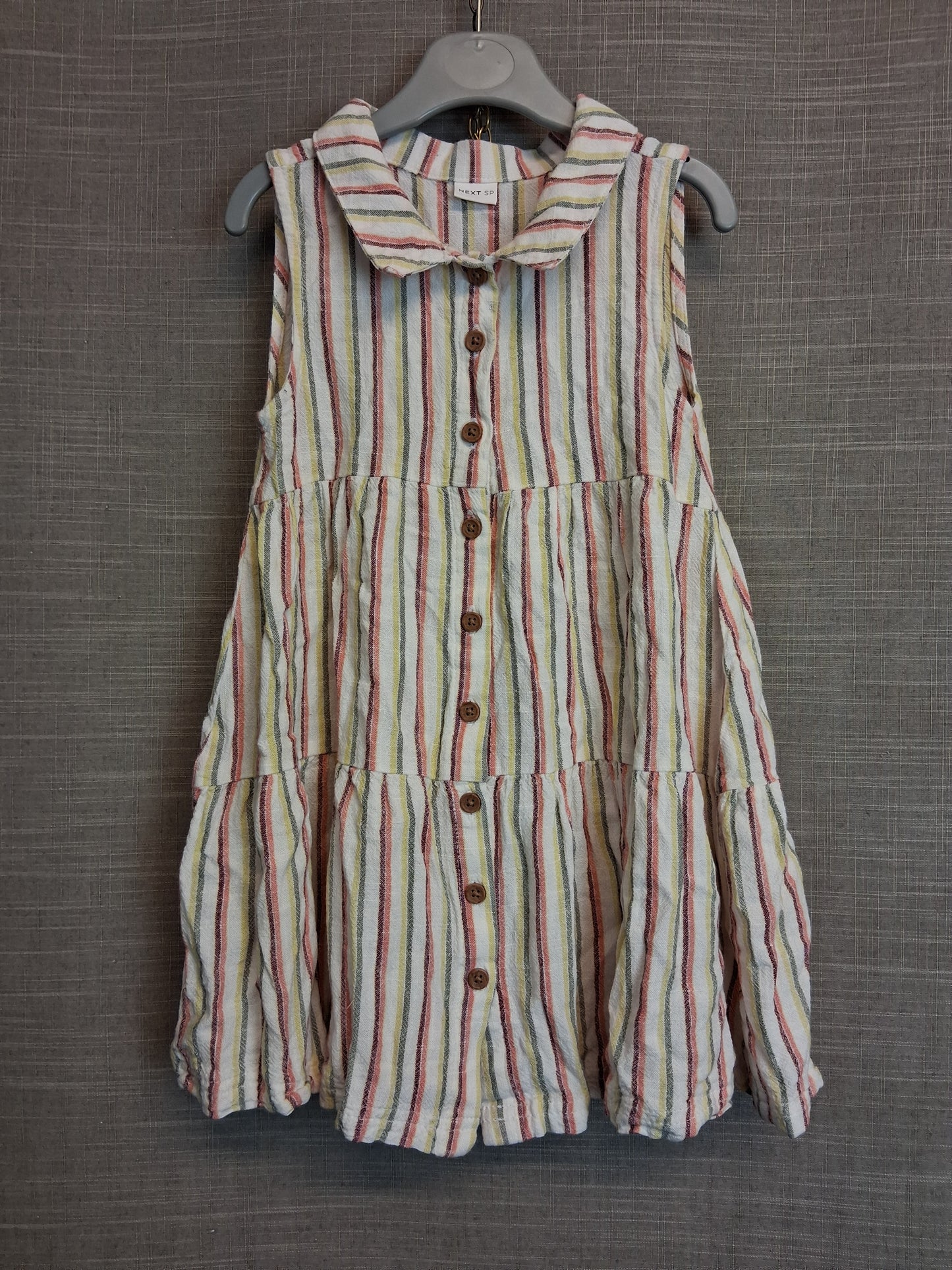 Next Girls Multicolour Sleeveless Tiered Dress Age 3-4 Years