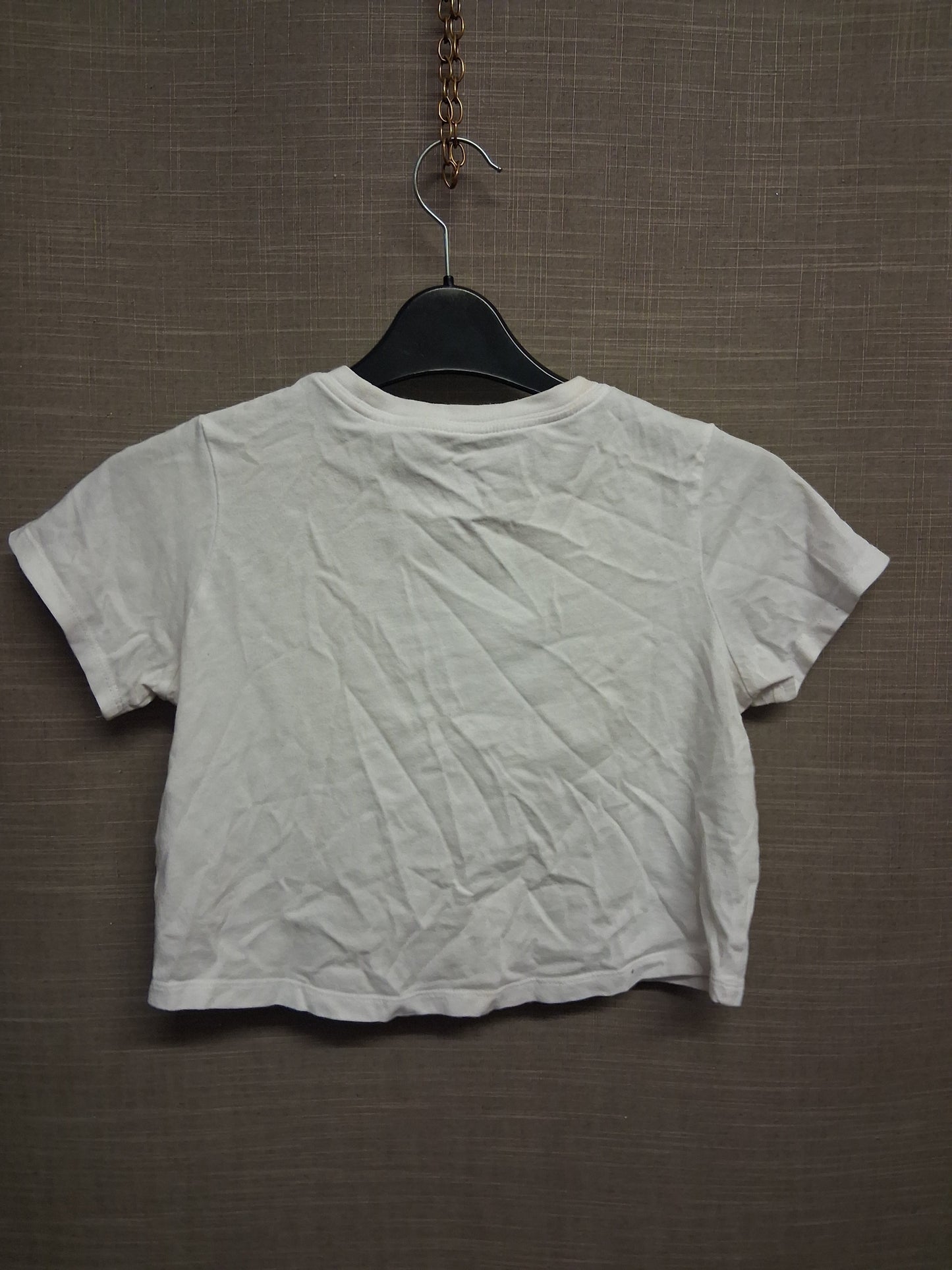 Nike Girls White Cropped Short Sleeve T-Shirt Age 8-10 Years