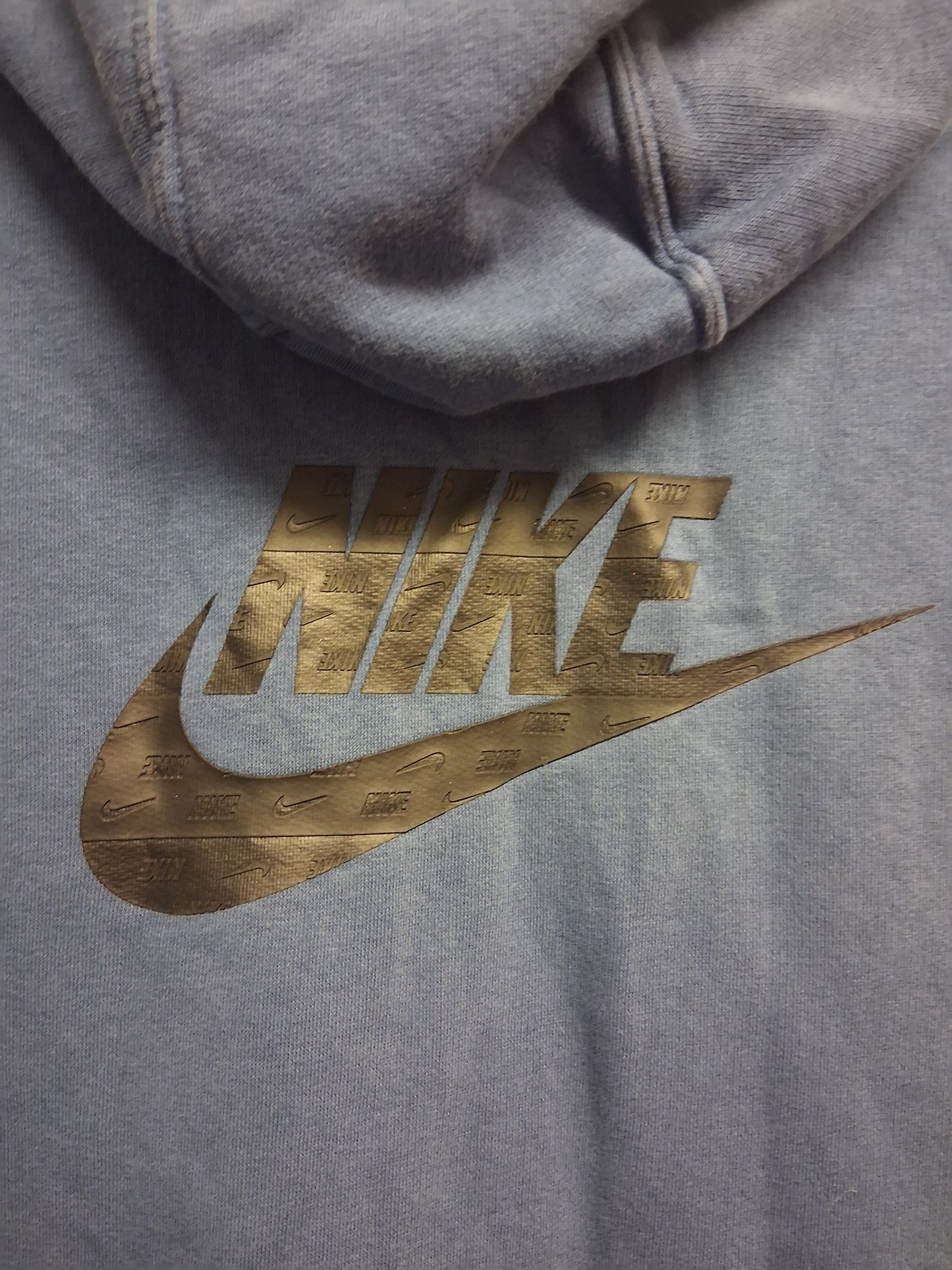 Nike Boys Dark Blue Hoodie Large Print on Back Jersey Age 11-13 Years
