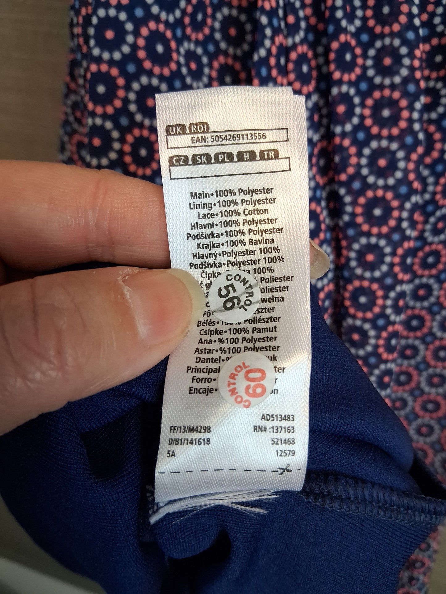 F&F Girls Blue Strappy Cross Back Dress Age 9-10 Years