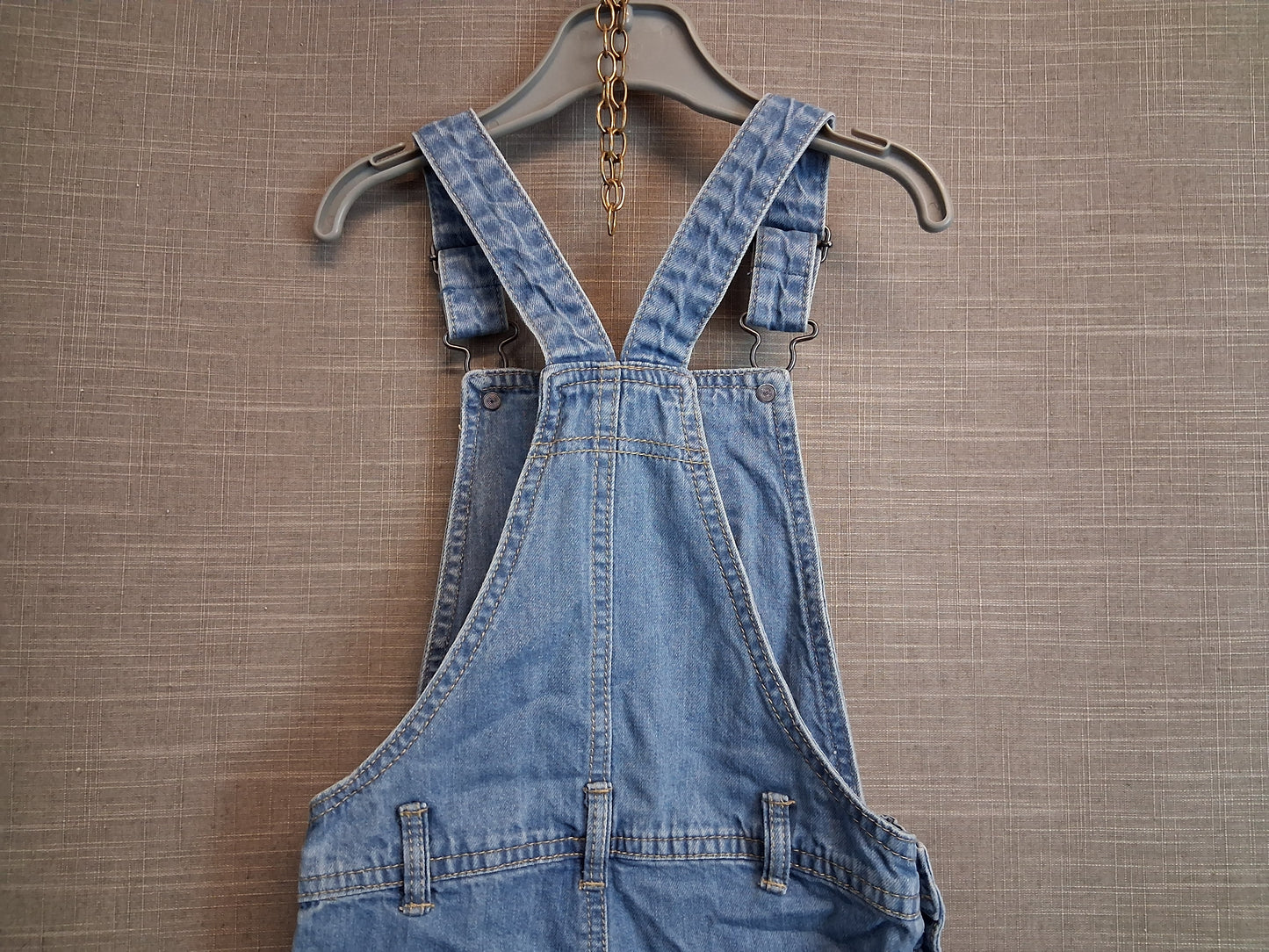 Nutmeg Denim One Piece Dungarees Shorts Blue Age 3-4 Years
