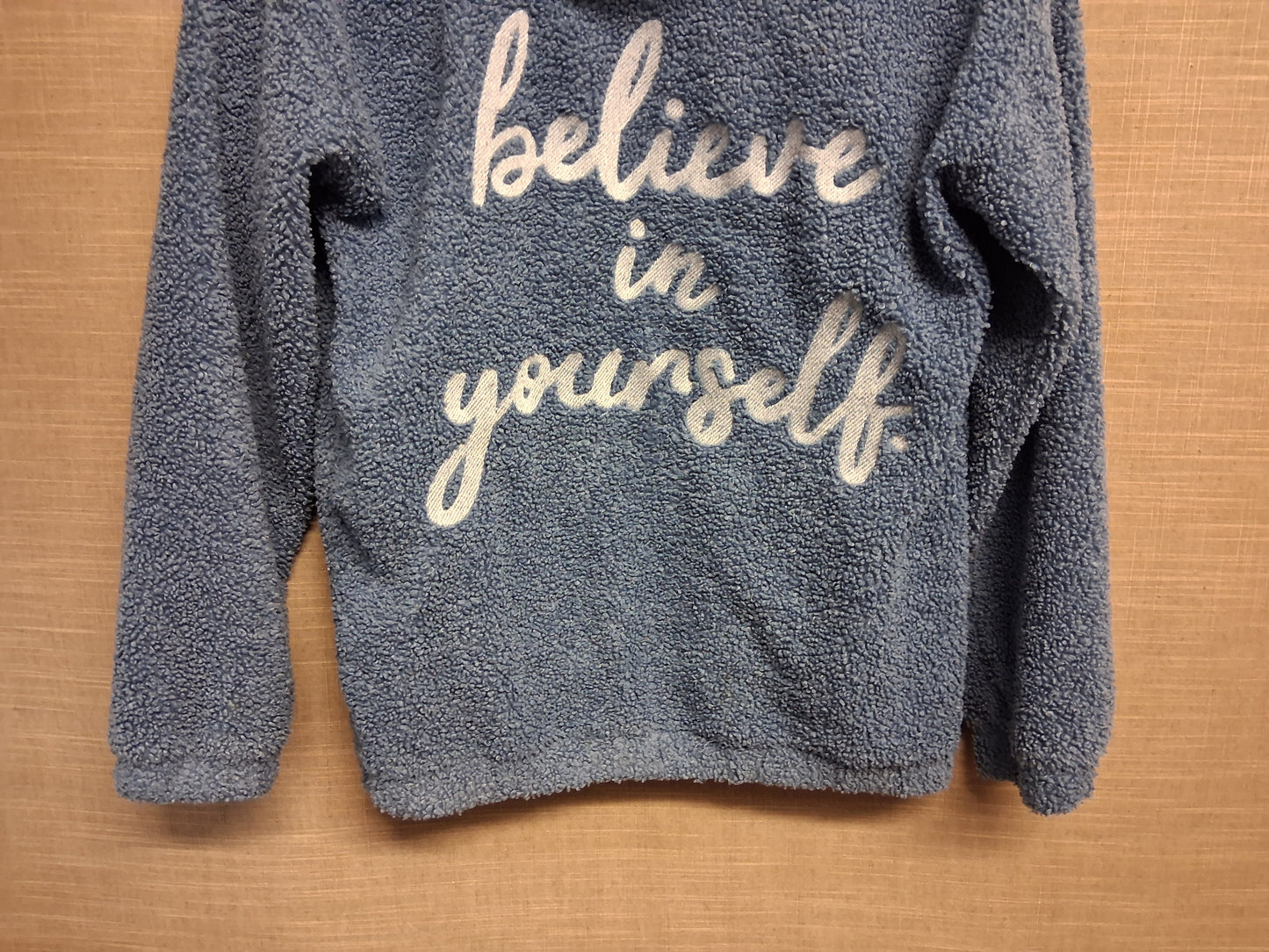 George Girls Blue Teddy Style Hoodie Jumper Age 11-12 Years