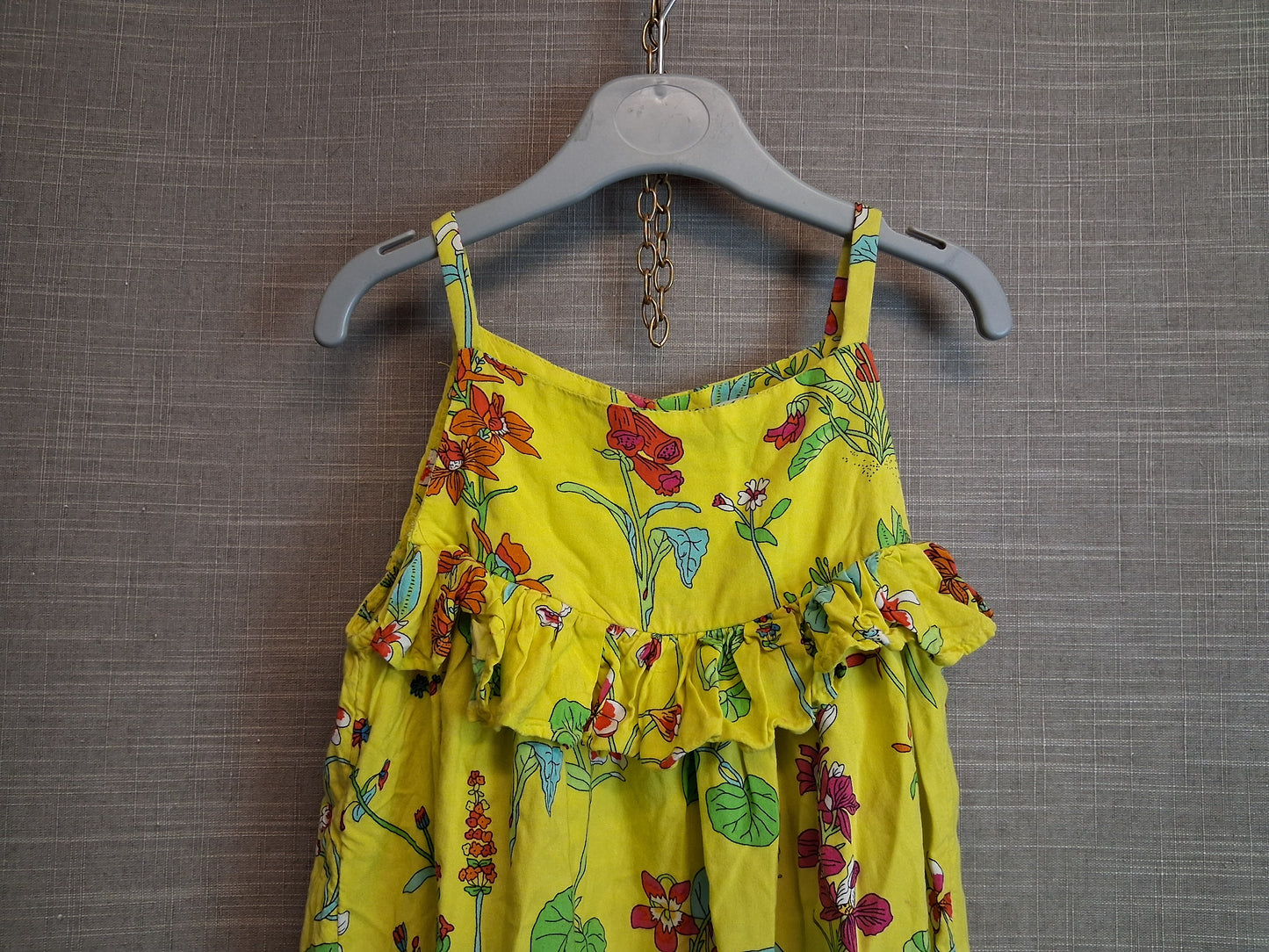 Next Yellow Floral Sundress Strappy Age 5 Years