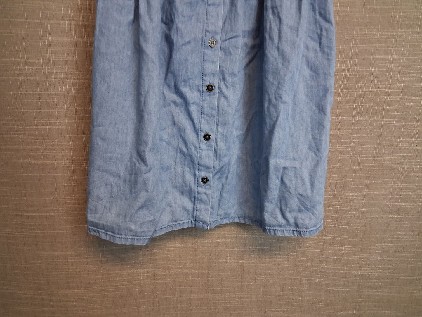 Next Girls Blue Sleeveless Denim Dress Age 11 Years