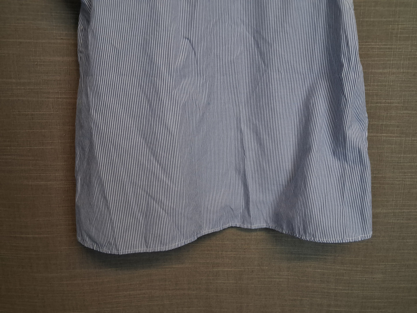 Matalan Girls Blue White Stripe Short Sleeve Top Pearl Detail Age 13 Years