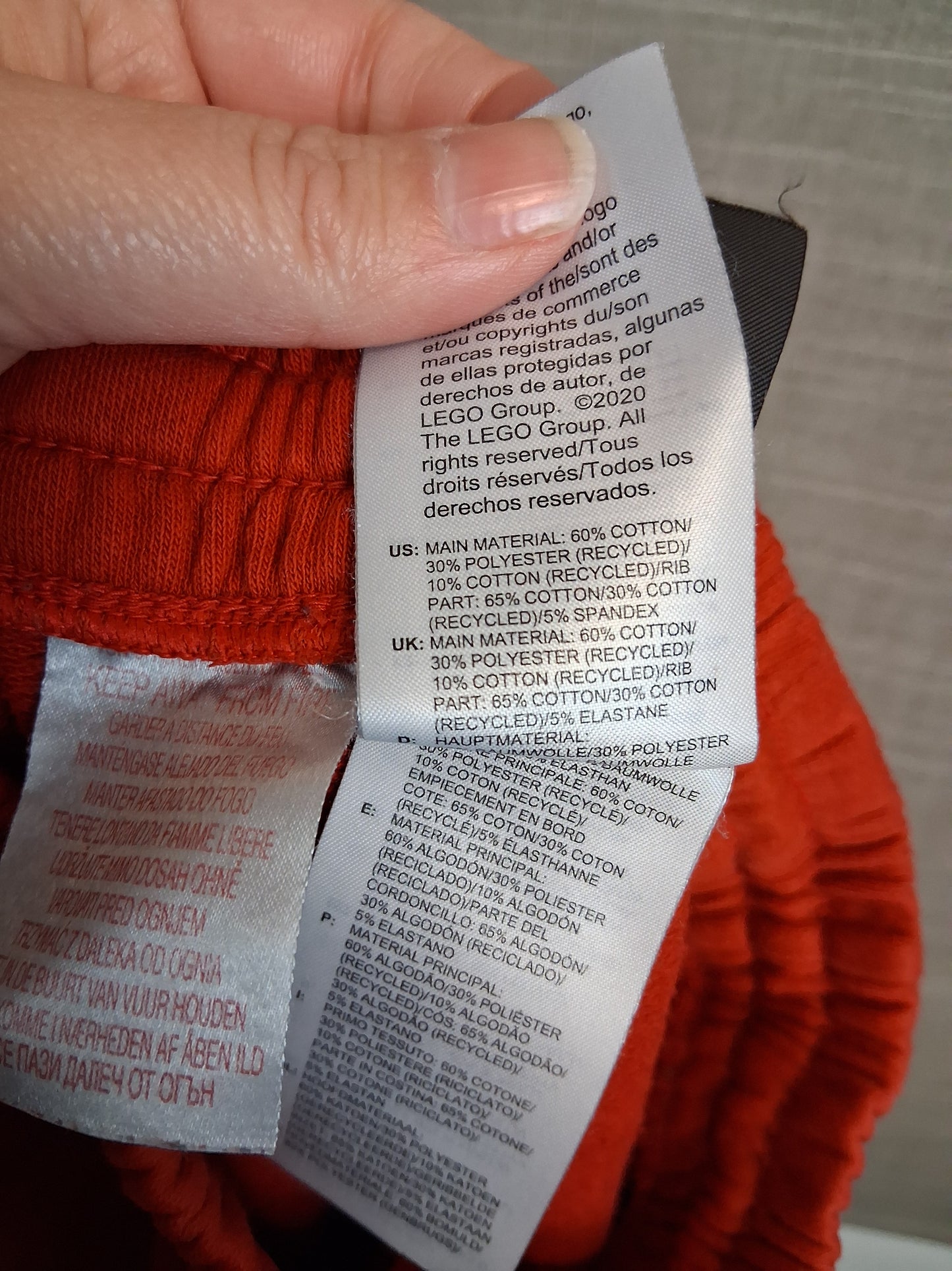 Adidas Boys Red Joggers Age 4-5 Years Elastic Waist