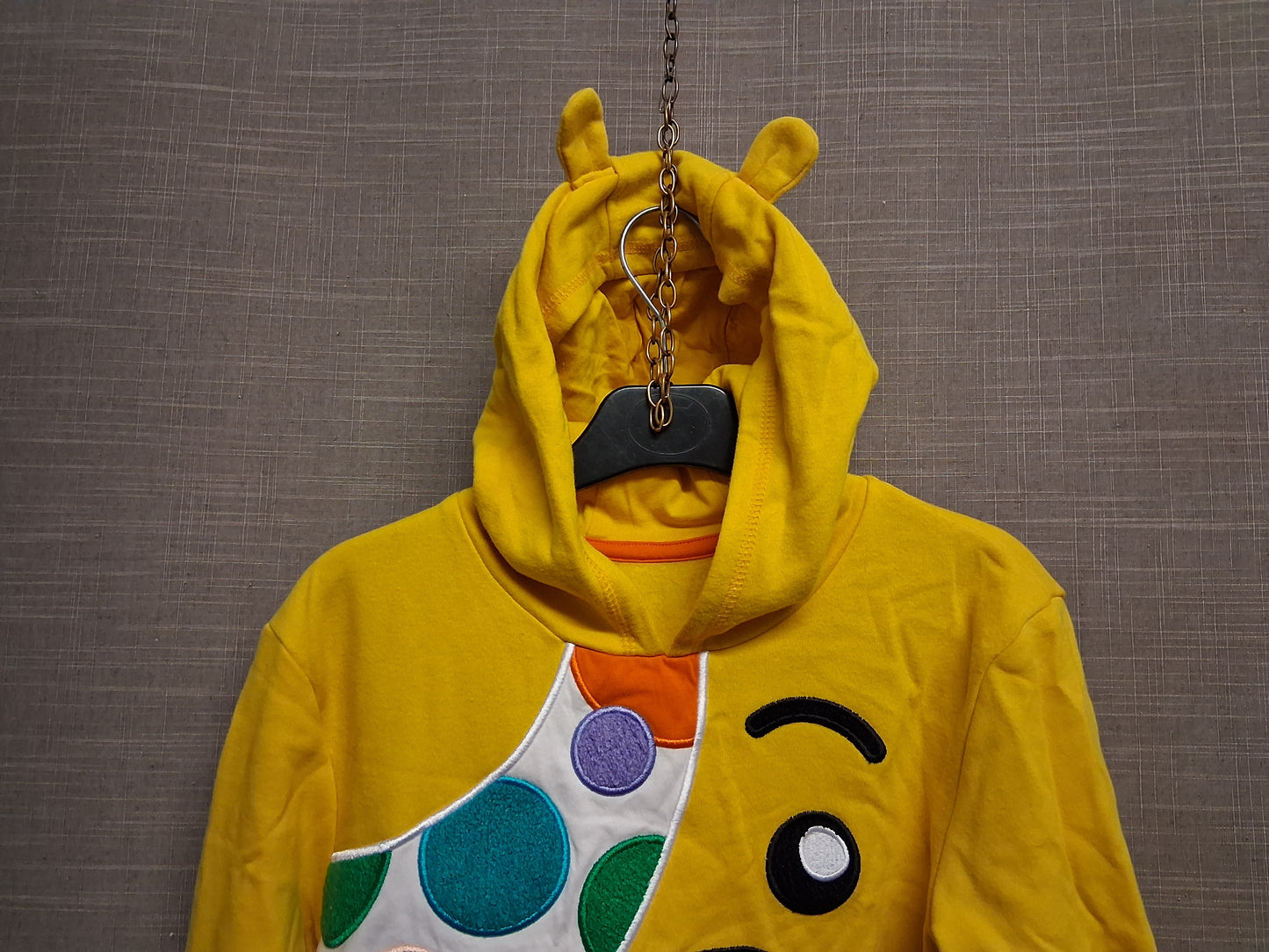 George Unisex "Pudsey" Children in Need Yellow Hoodie Long Sleeve Age 9-10 Years