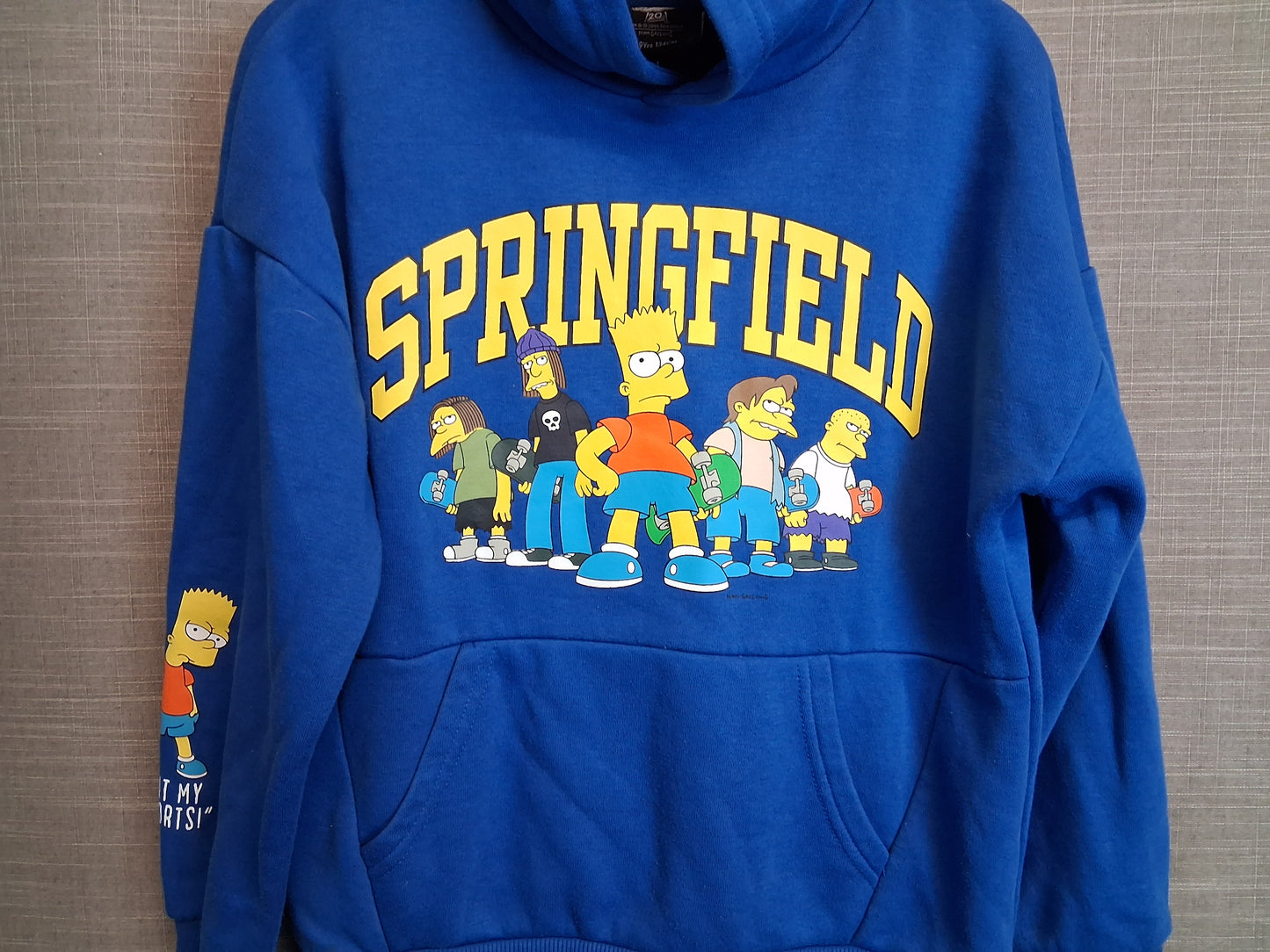 The Simpsons Primark Blue Hoodie Age 8-9 Years