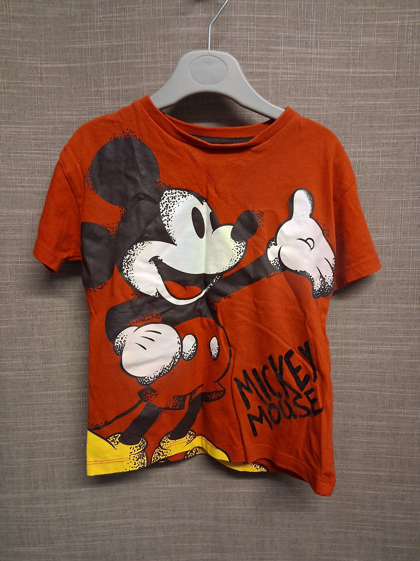 Disney Primark Mickey Mouse Short Sleeve T-Shirt Age 3-4 Years