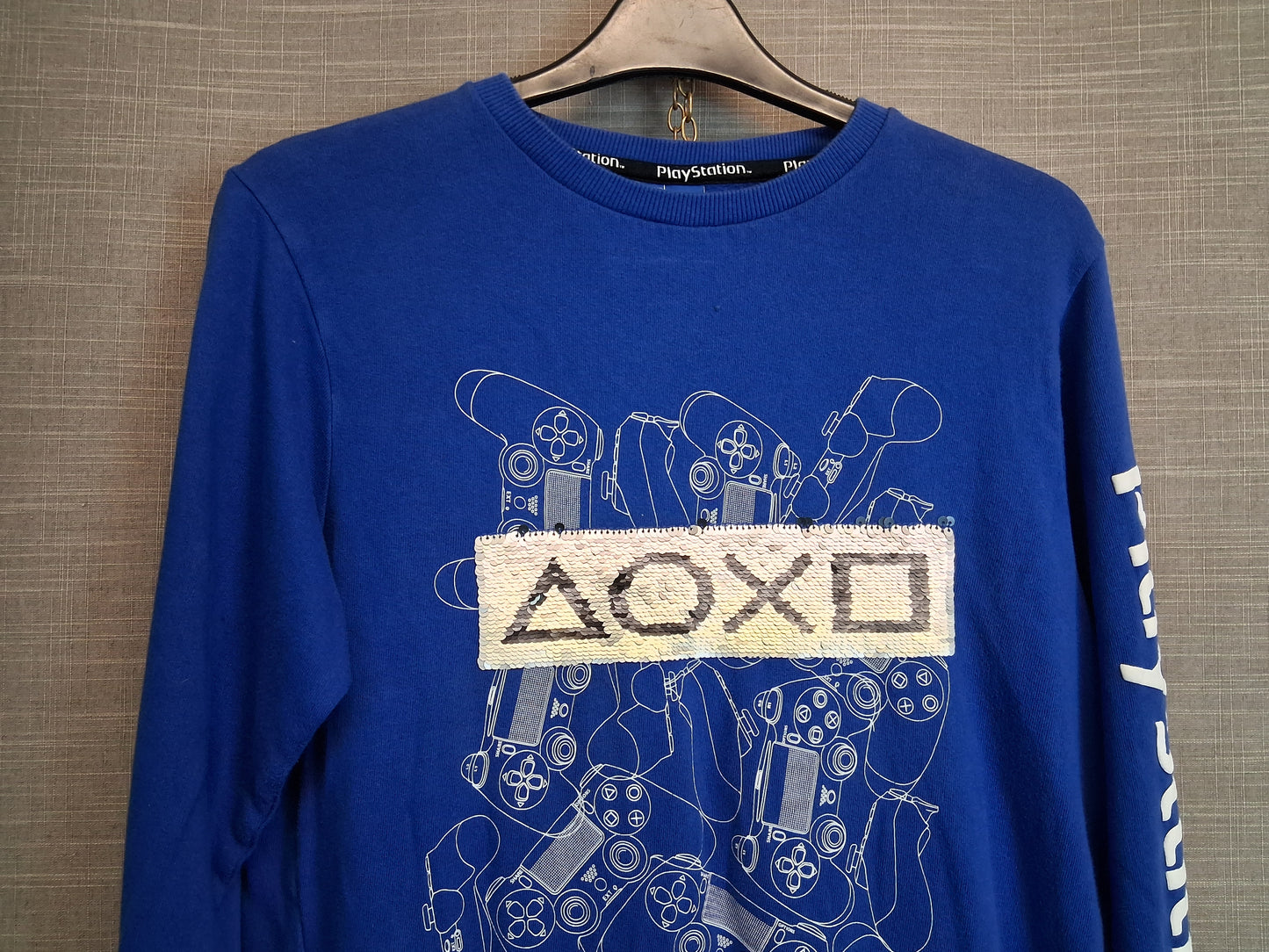 Next Boys PlayStation 2 Way Sequin Sweater Pullover Age 14 Years