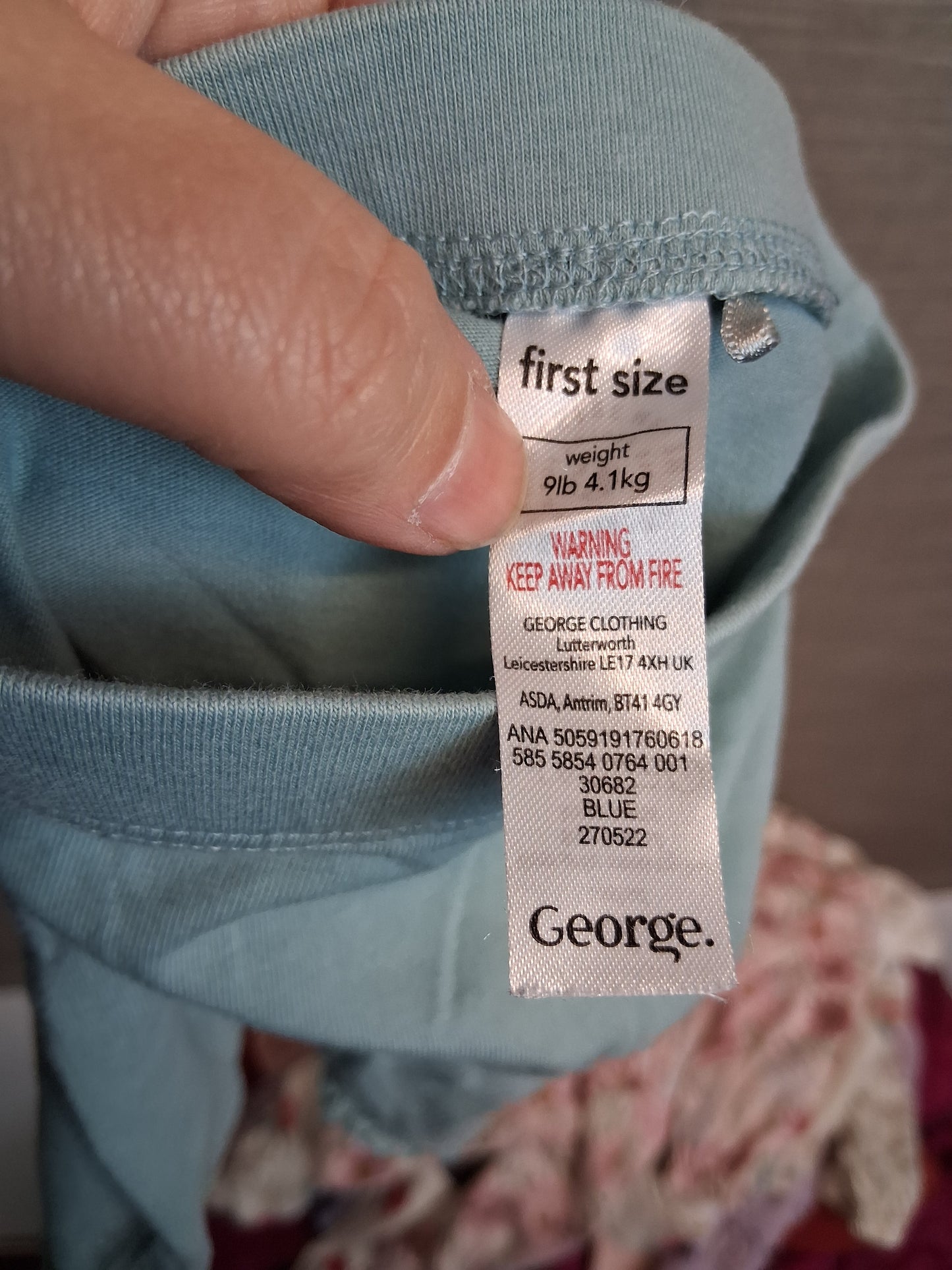 George Girls Green Jersey Leggings Age Tiny Baby
