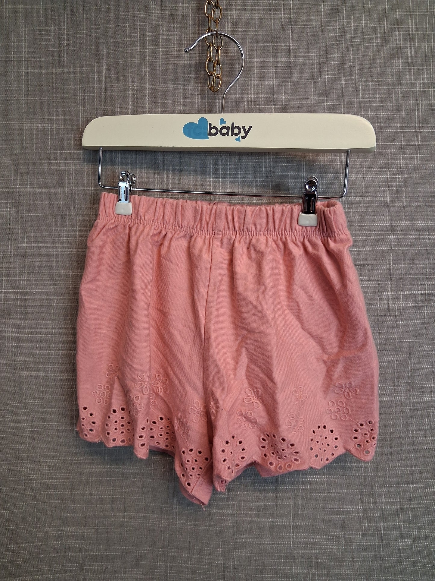 Next Girls Pink Jersey Shorts Age 18-24 Months