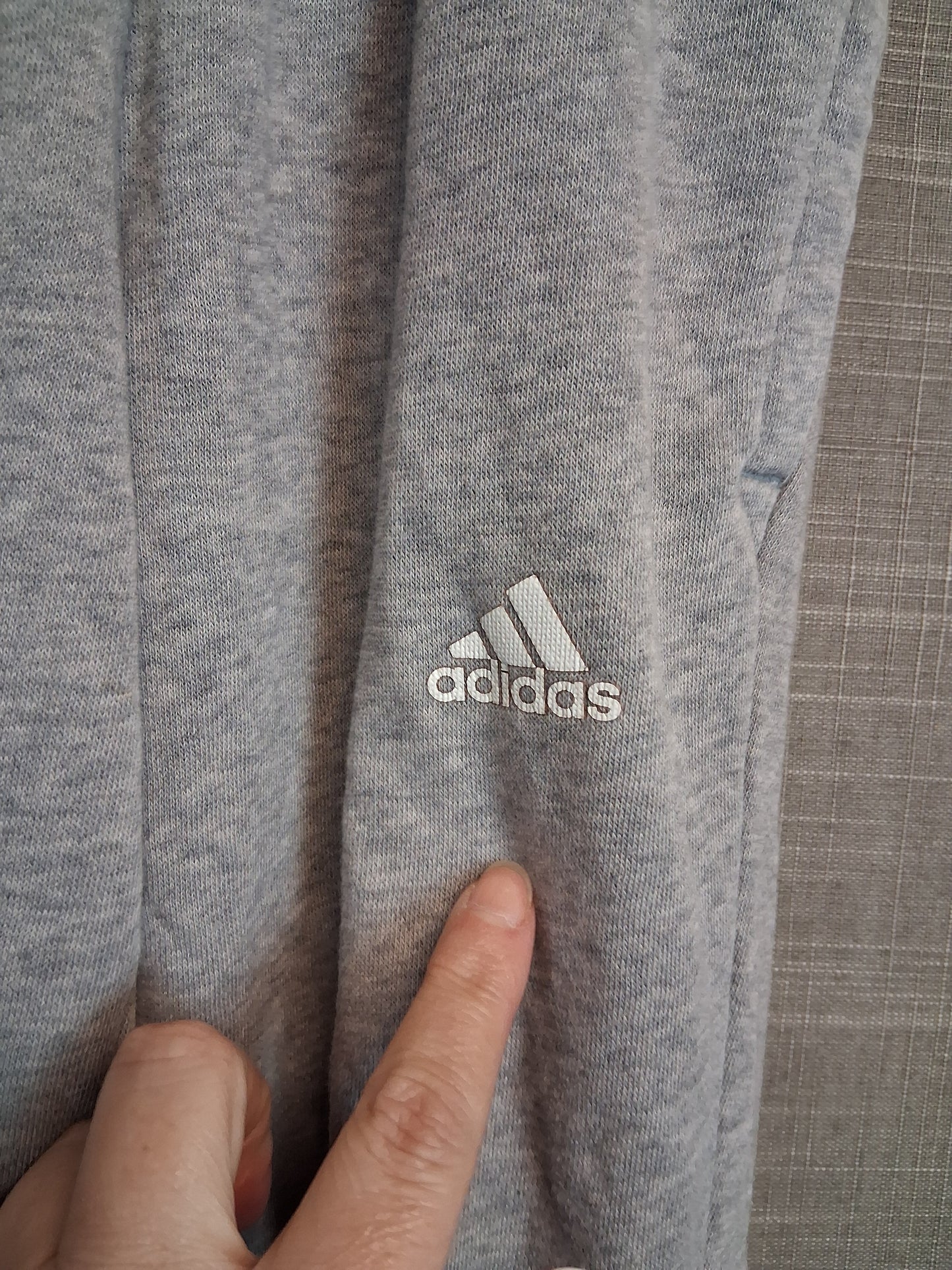 Adidas Boys Joggers Grey Elastic Waist Age 4-5 Years