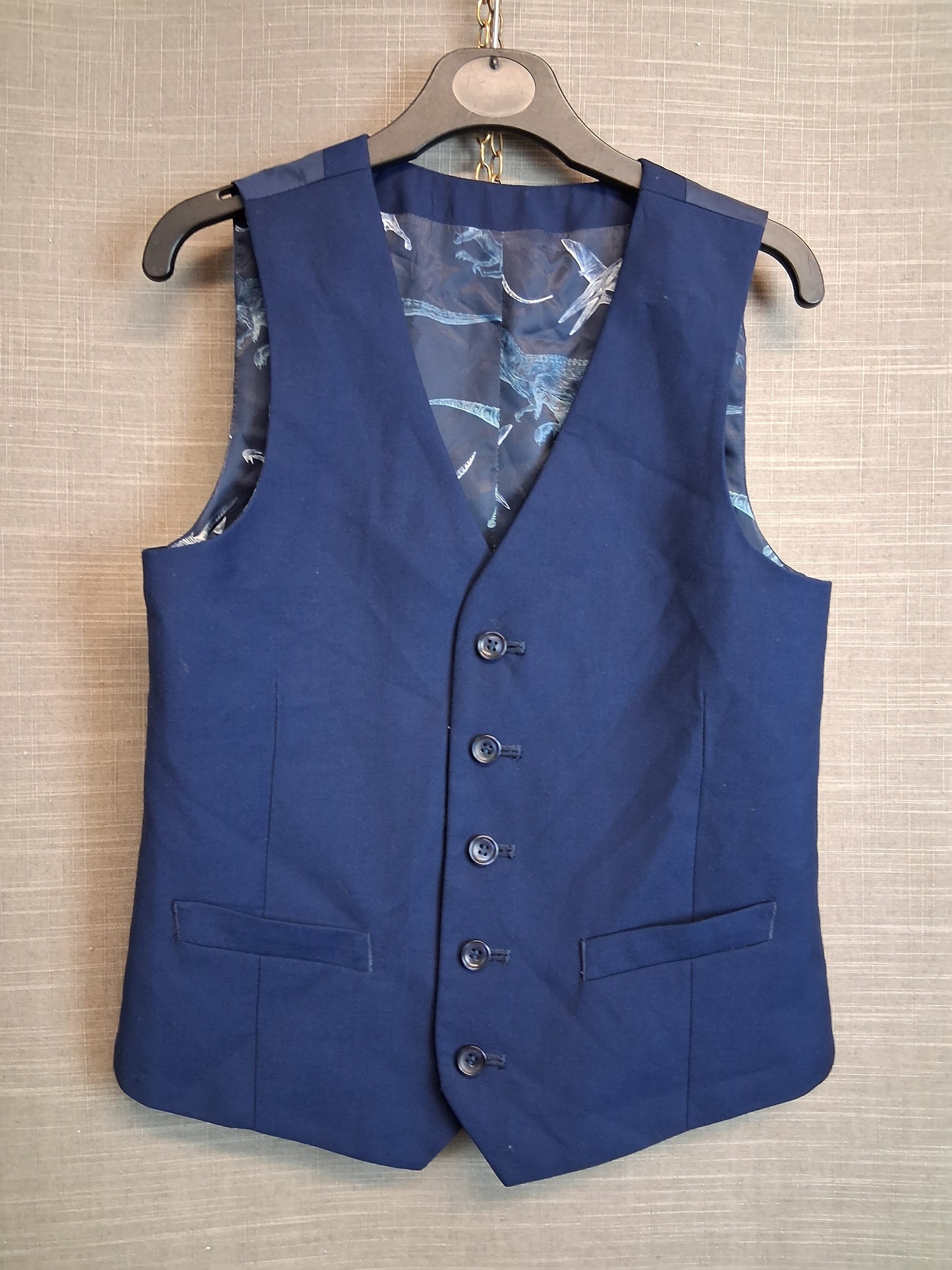 TU Boys Navy Blue Waistcoat Age 11 Years