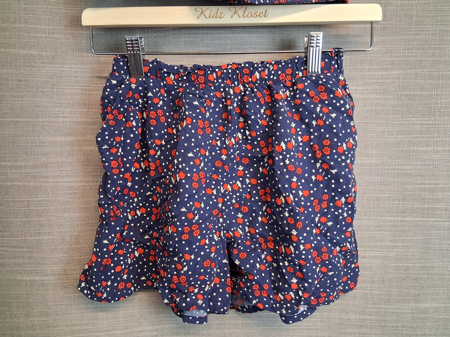 Next Blue Red Floral 2 Piece Outfit Top and Shorts Age 11 Years