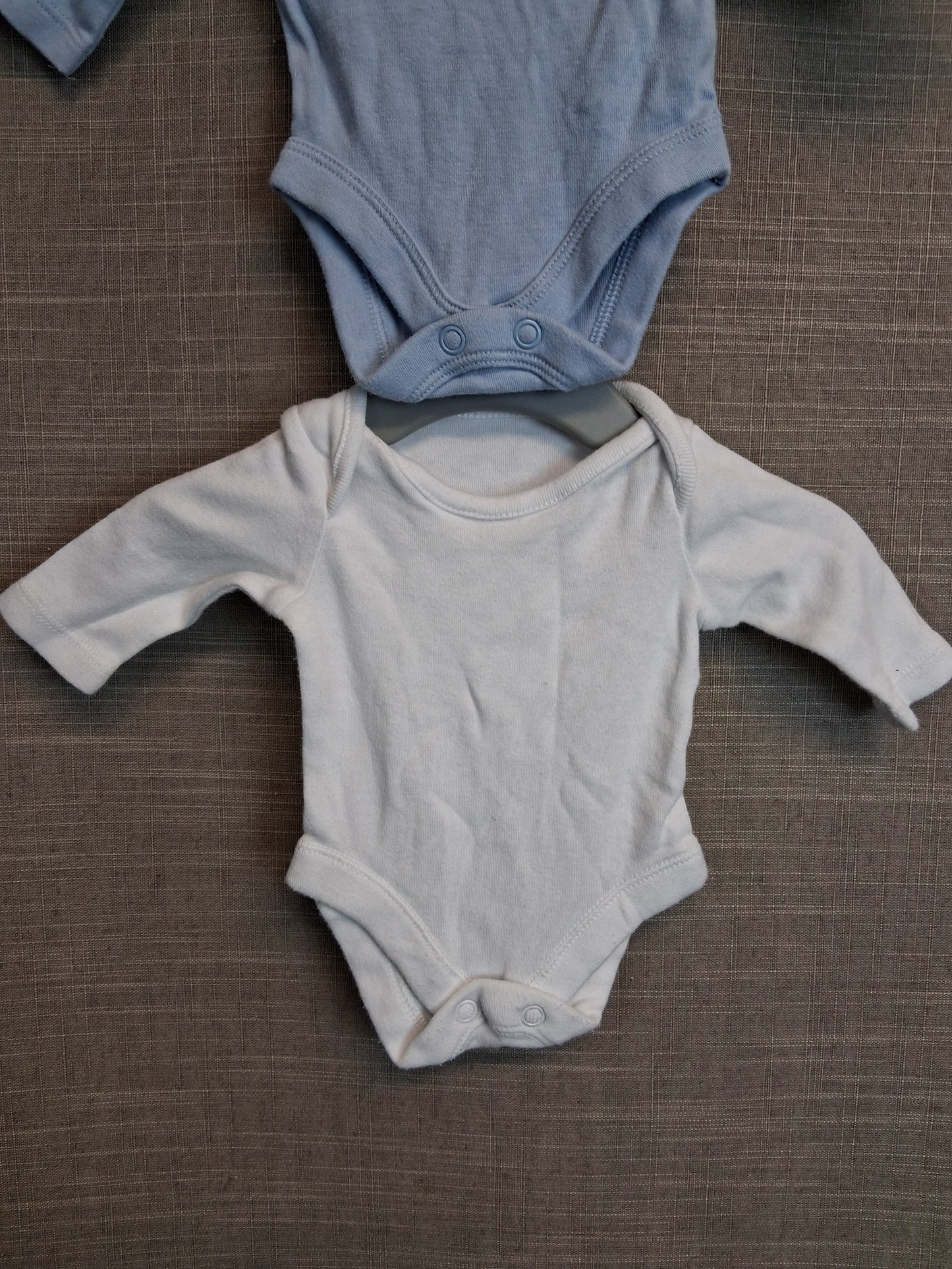 F&F Boys Long Sleeve Bodysuits X2 Age Tiny Baby