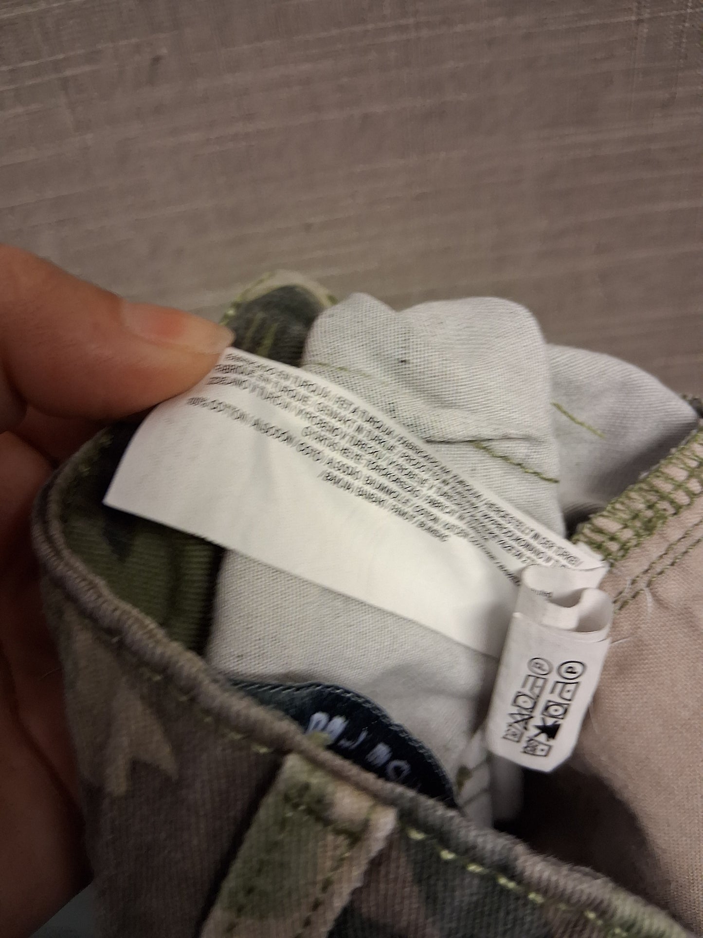 Primark Girls Camouflage Cargo Trousers Age 11-12 Years Green Mix
